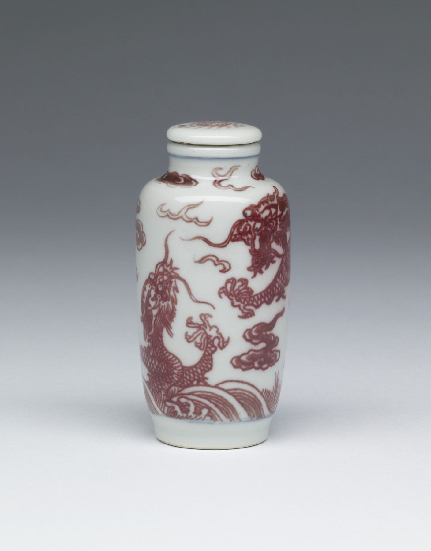 Image for Snuff Bottle with Pair of Dragons