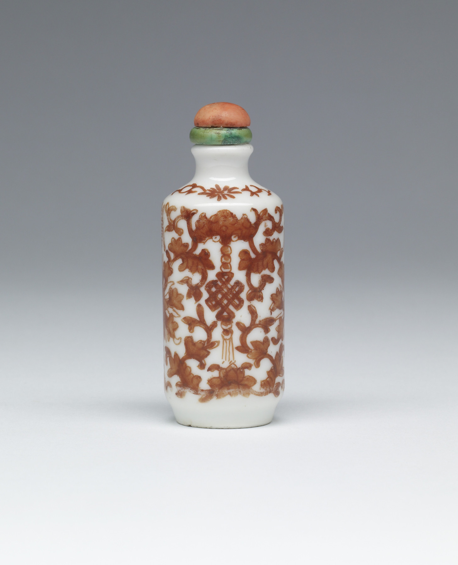 Image for Snuff Bottle with Floral Frieze