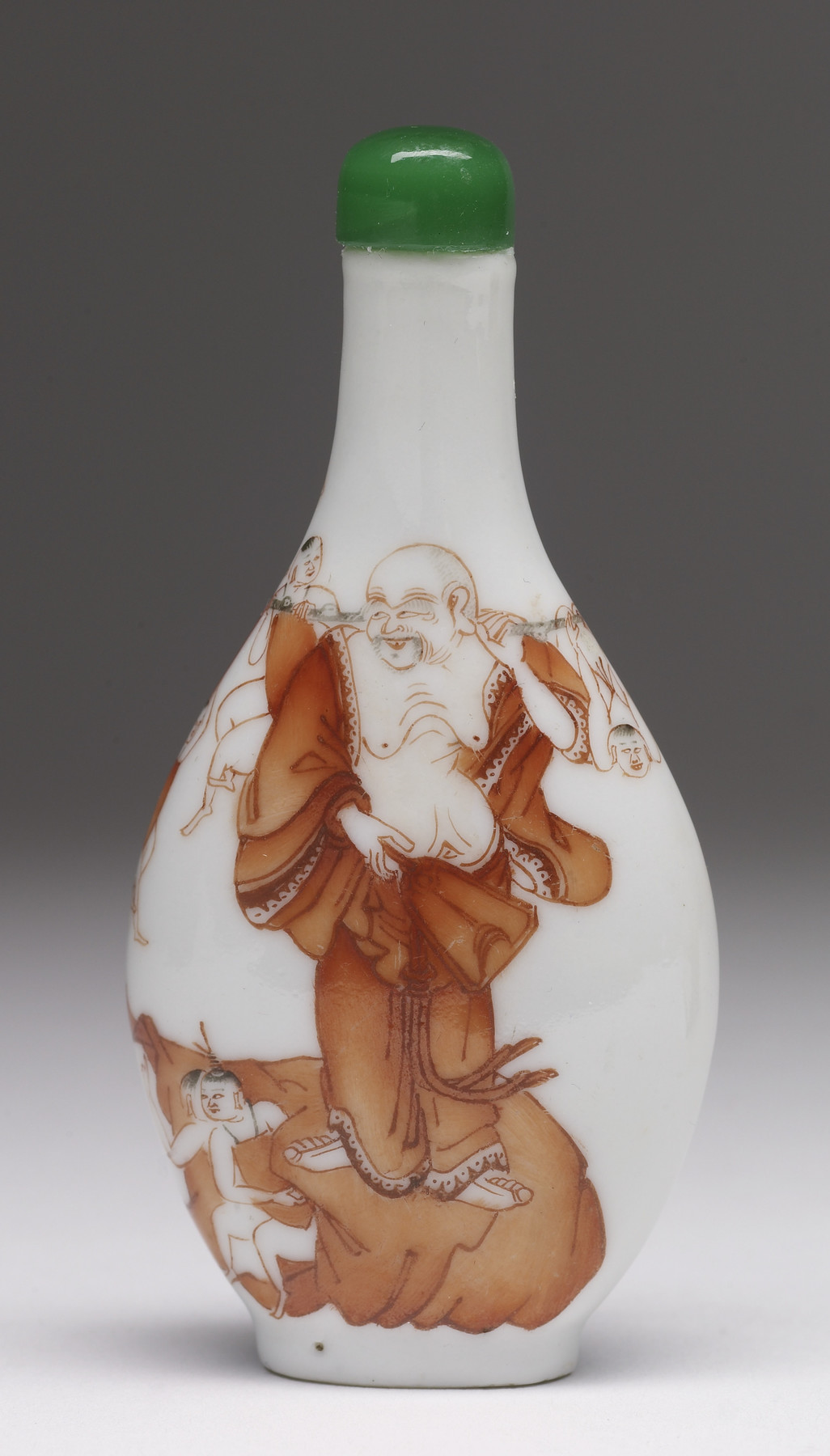 Image for Snuff Bottle wth Sage with Seven Boys