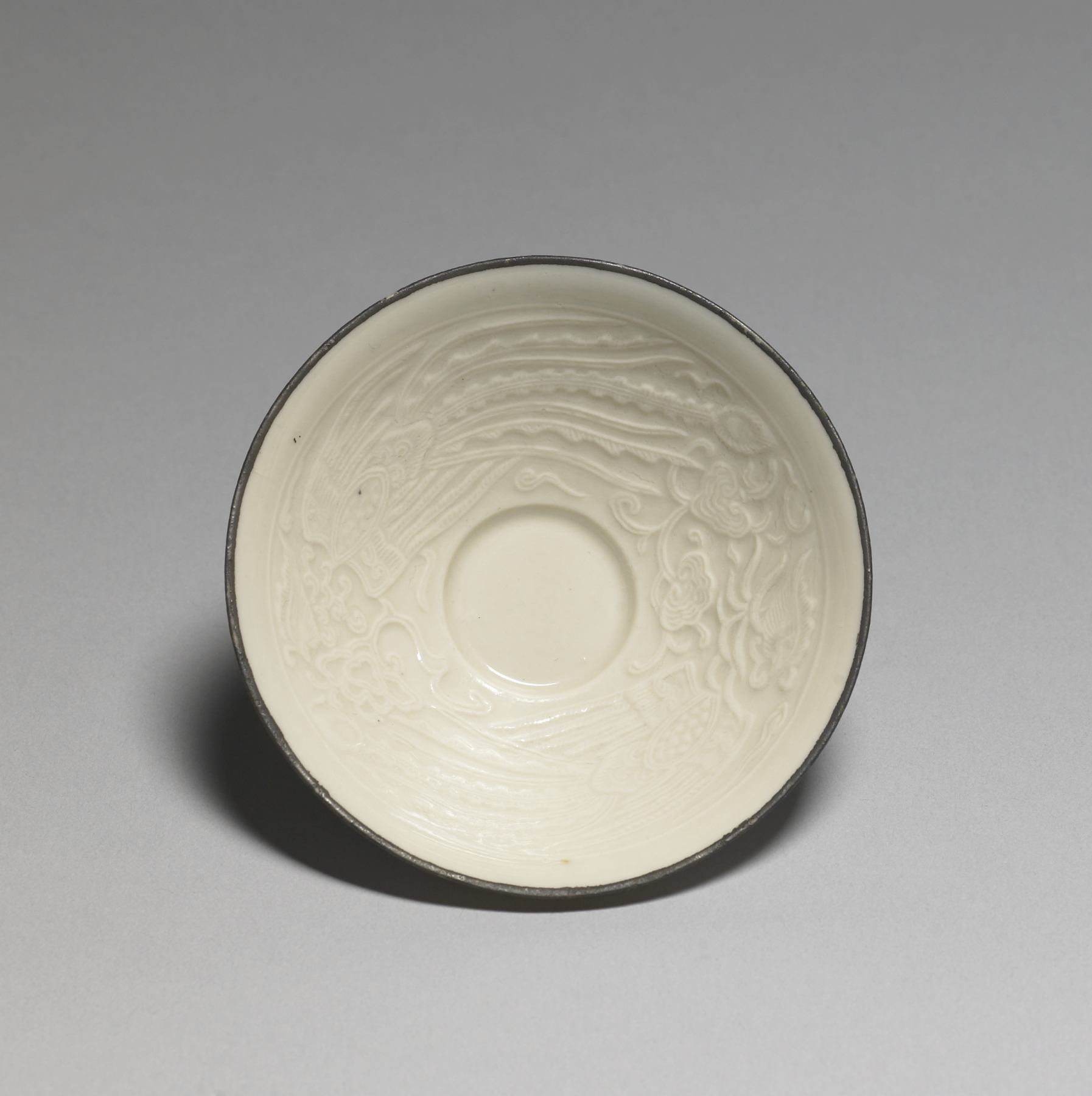 Image for Sake cup (ochoko) with Phoenix design