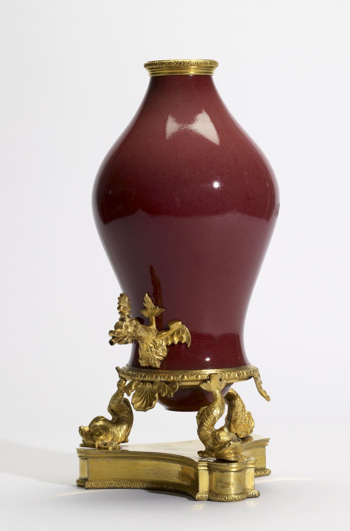 Image for Red Vase Mounted as a Cistern