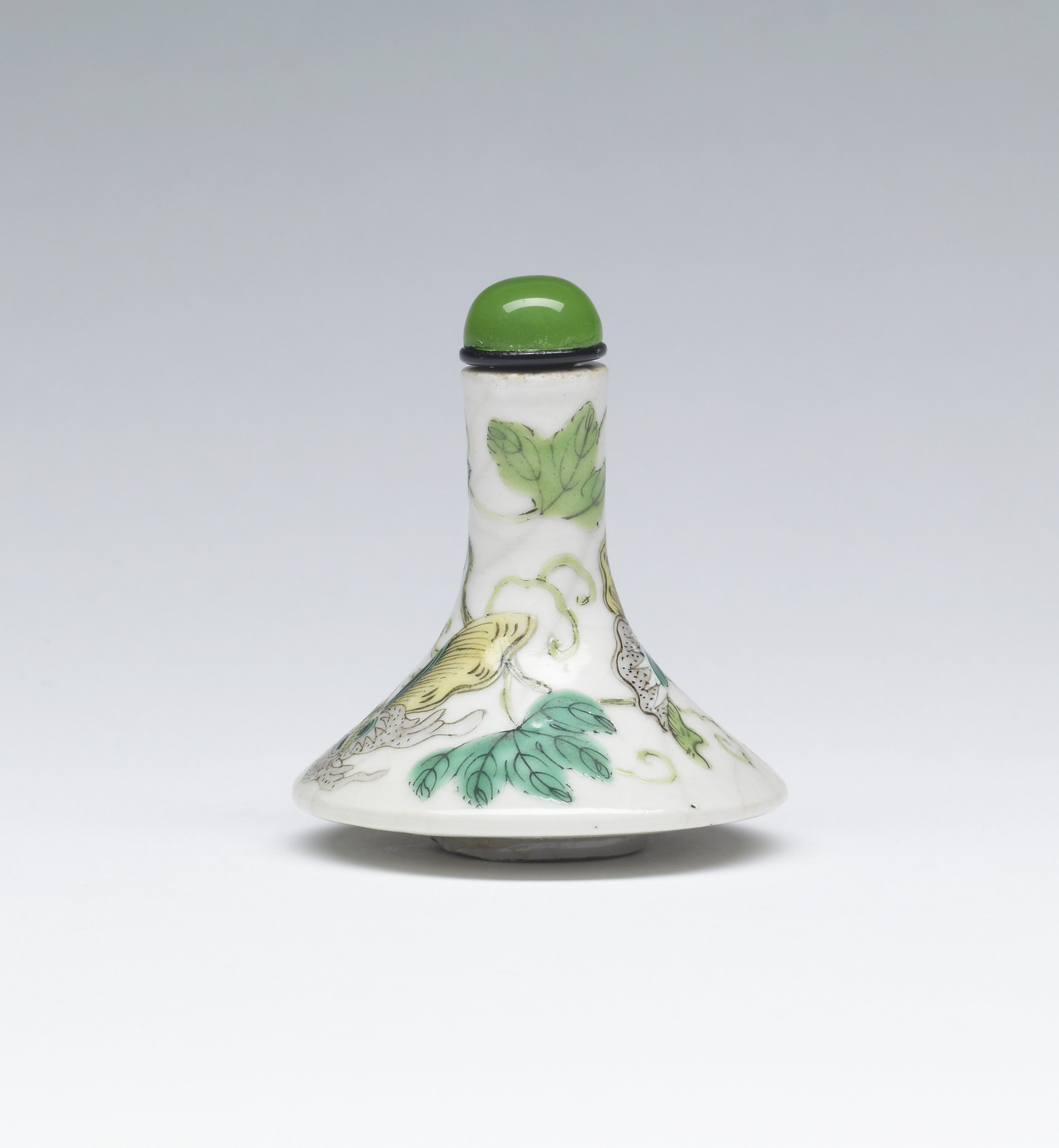 Image for Snuff Bottle with Butterflies and Melon Vine