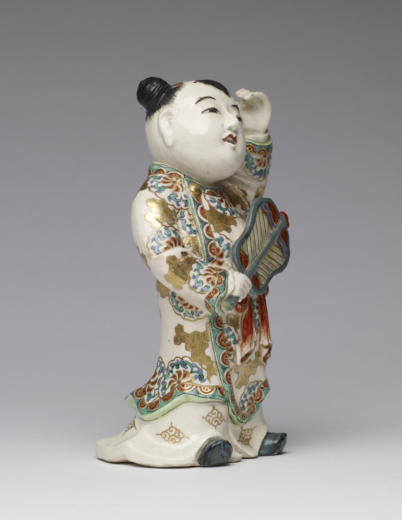 Image for Figurine ("okimono") of a Happy Chinese Boy