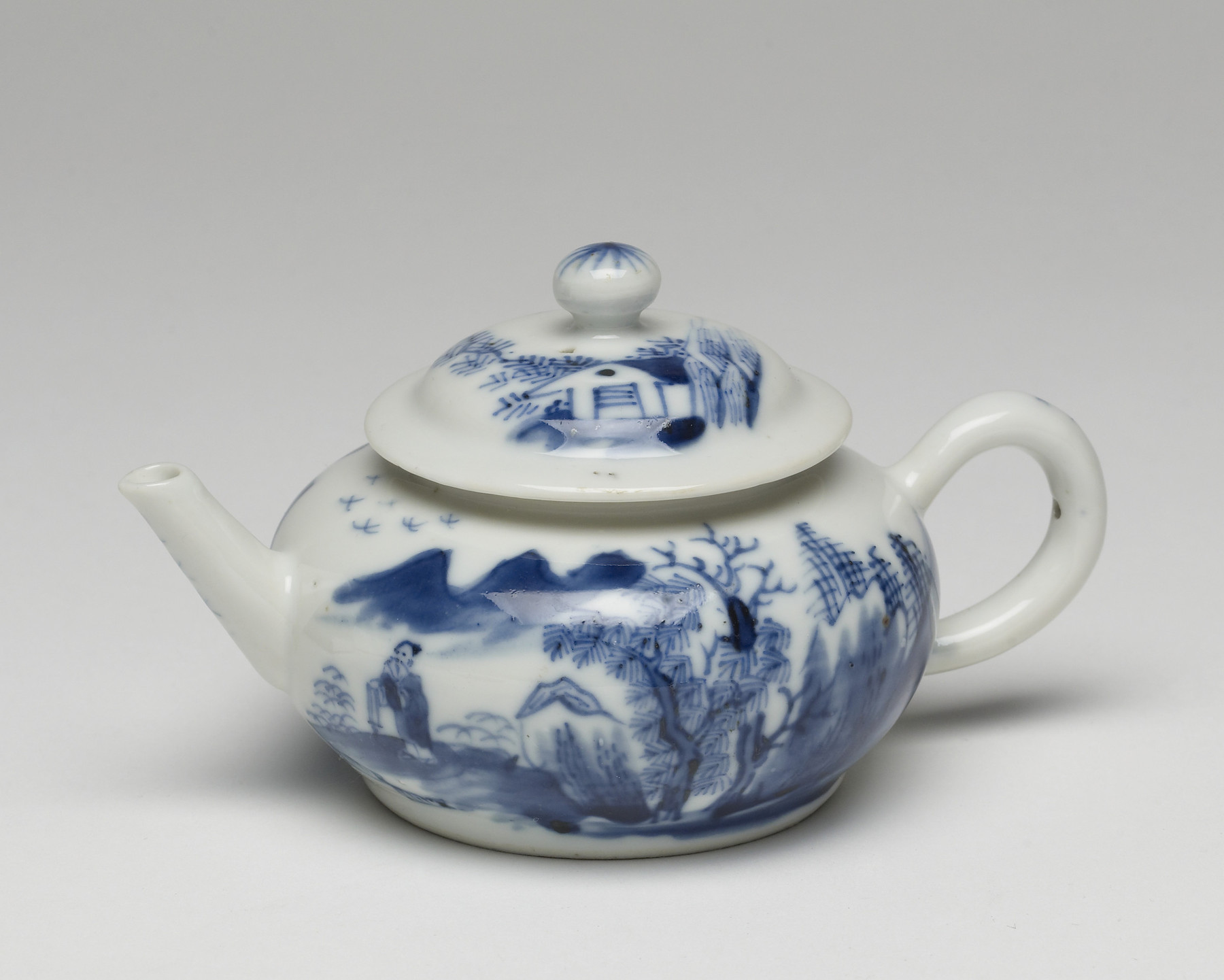 Image for Teapot with Figures in a Mountain Landscape
