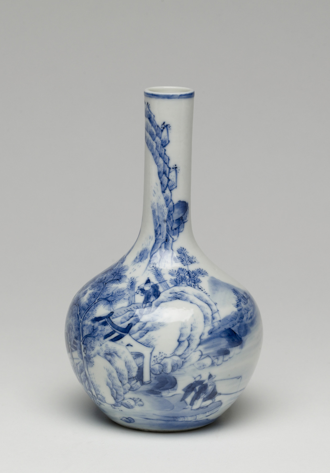 Image for Bottle with Mountain and River Landscape