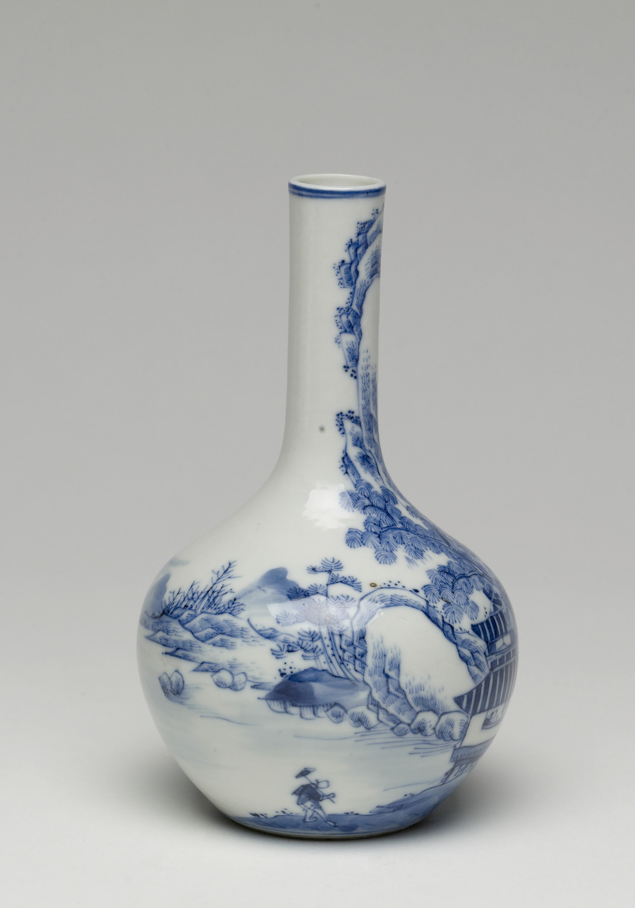 Image for Bottle with Mountain and River Landscape