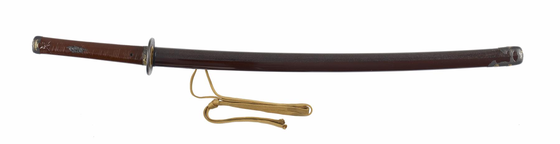 Image for Katana sword with saya of red-brown lacquer and mother-of-pearl- inlay (includes 51.1209.1-51.1209.4)