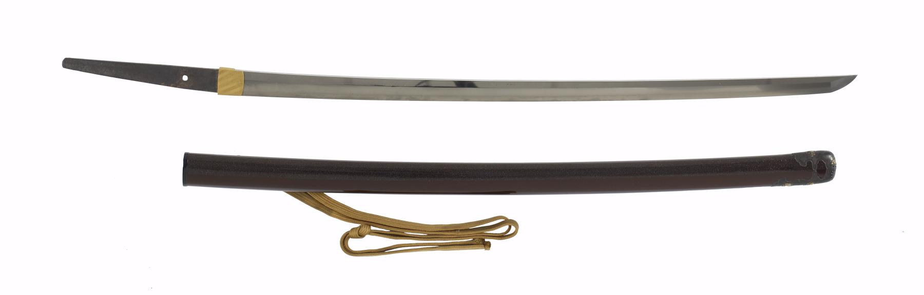 Image for Katana sword with saya of red-brown lacquer and mother-of-pearl- inlay (includes 51.1209.1-51.1209.4)