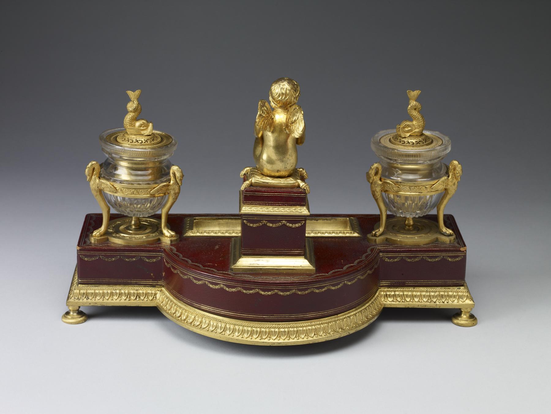 Image for Inkstand with Statuette of Eros on pedestal