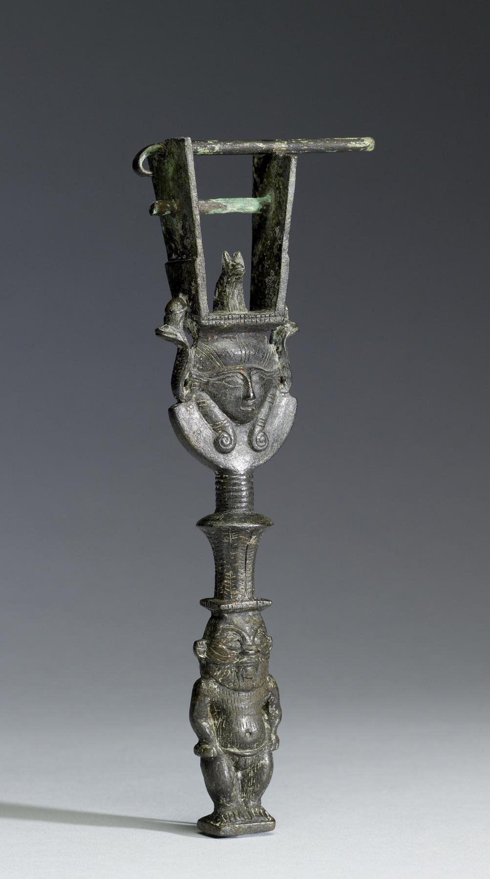 Image for Naos-Sistrum with Bes-Shaped Handle