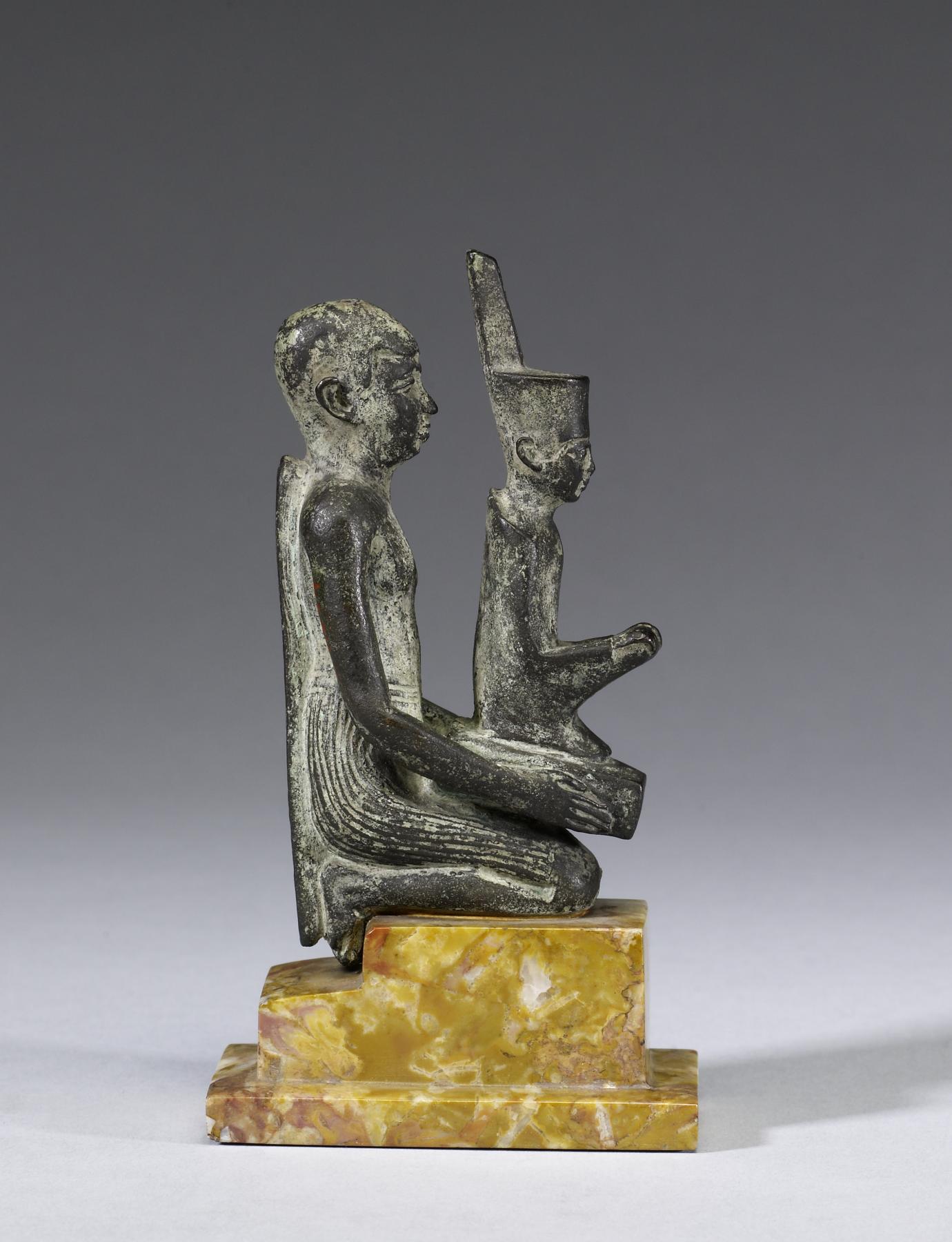 Image for Priest Holding a Statue of the Goddess Neith