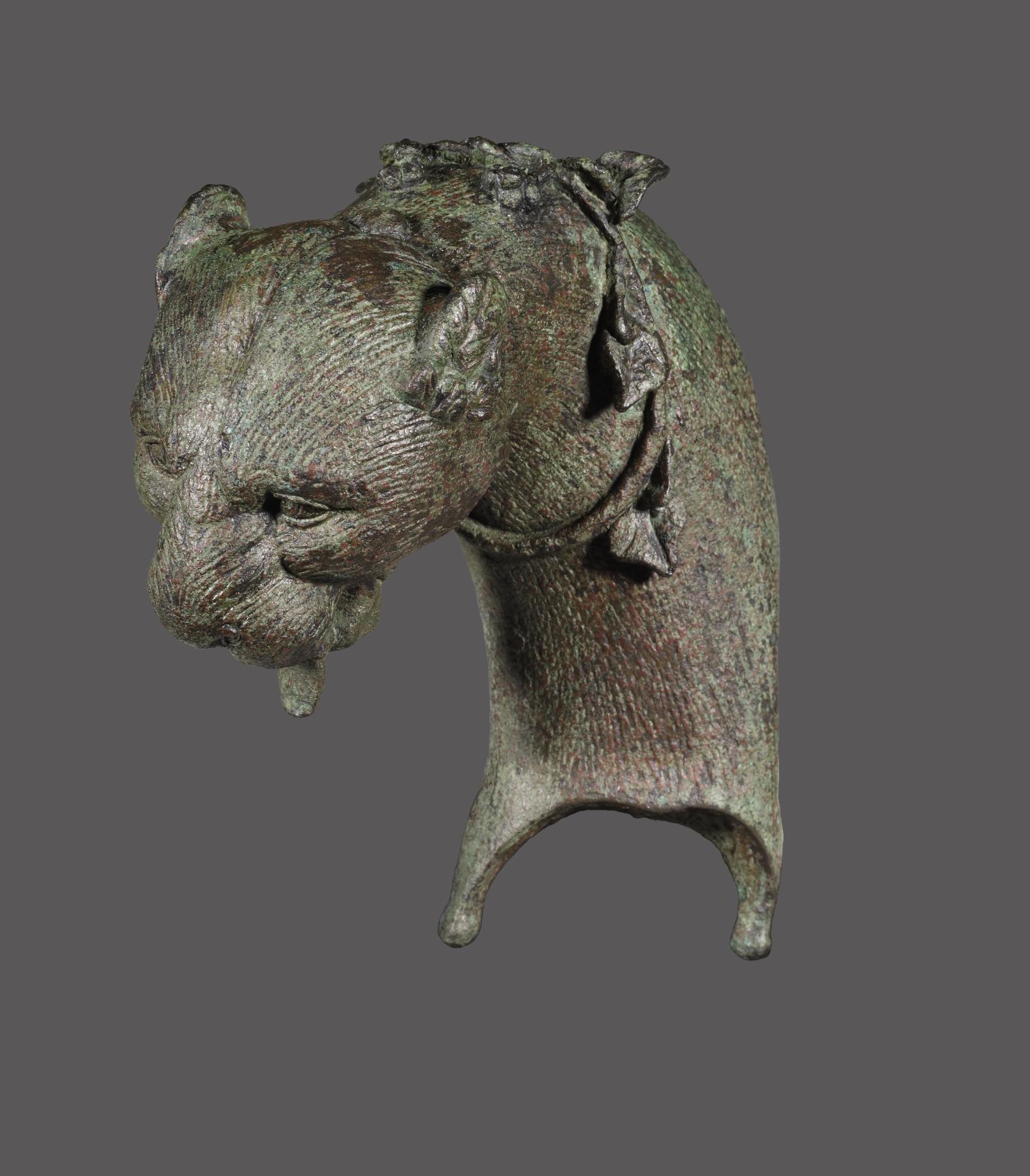 Image for Panther-Head Armrest Decoration from a Couch