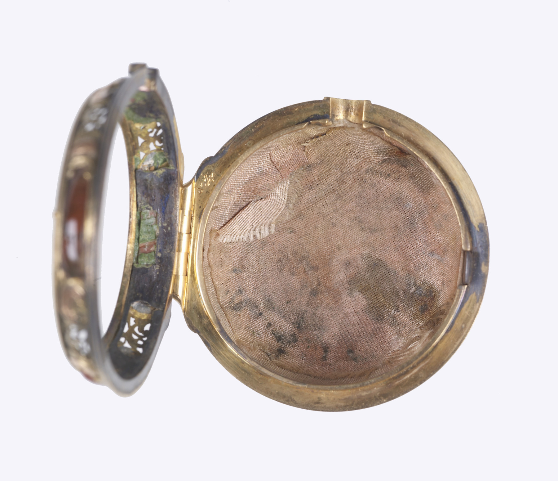 Image for Gold Watch with Red Agate Plaques with Case