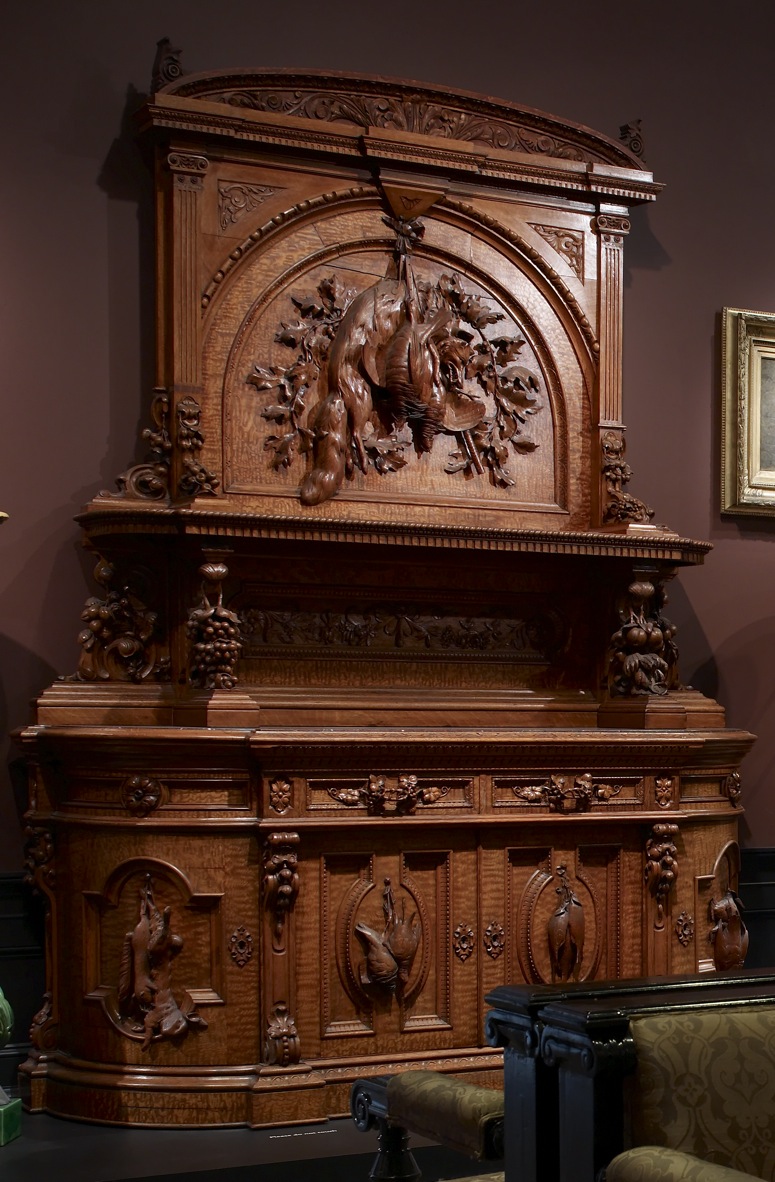 Image for High Sideboard with Hunting Trophies