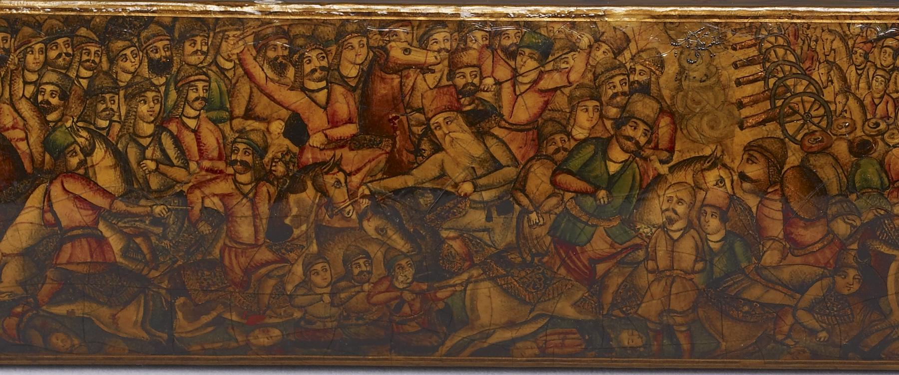 Image for Lid of Pen Box with Battle Scenes