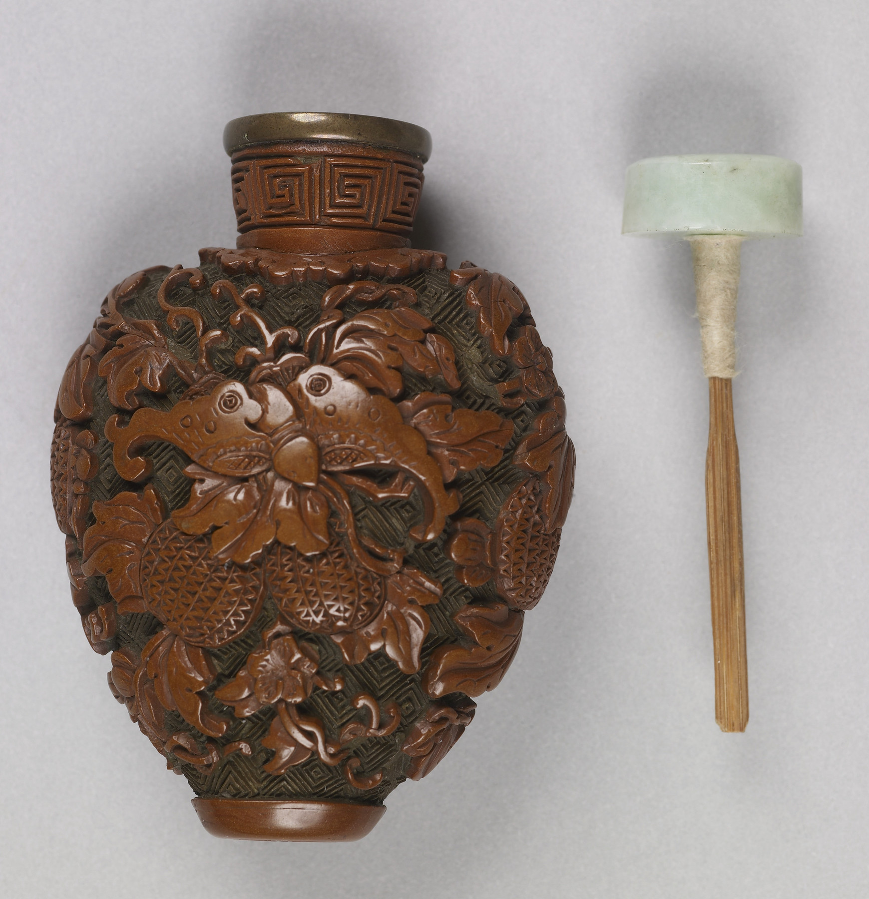 Image for Snuff Bottle with Butterflies and Vines