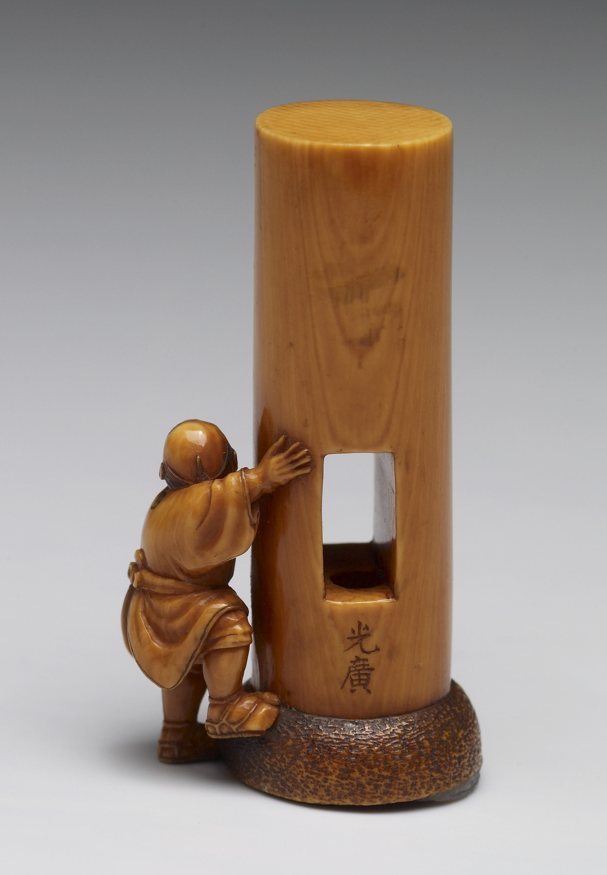 Image for Netsuke of the Pillar with a Hole in It at the Todaiji Temple