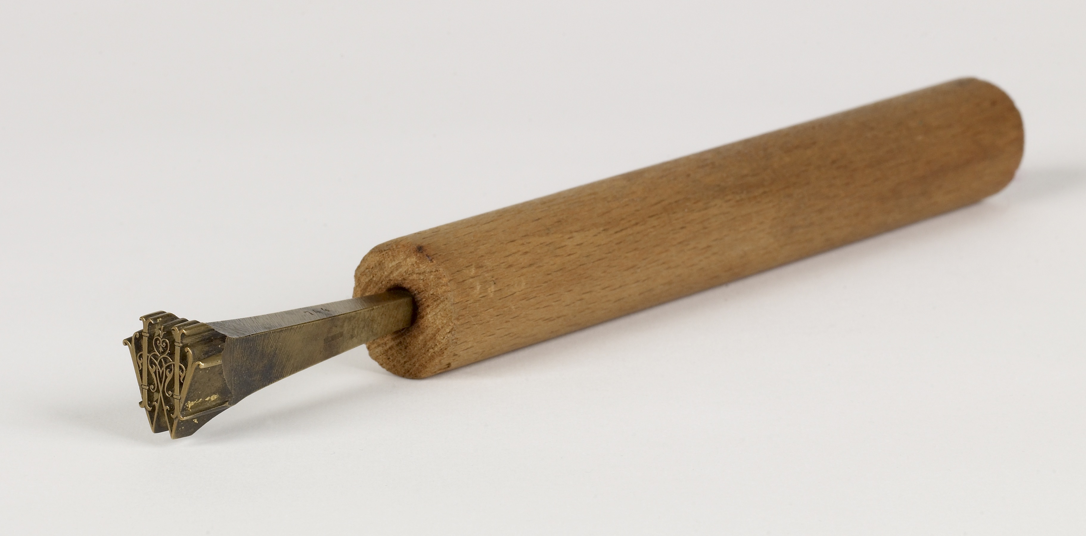 Image for Bookbinding finishing tool with Henry Walters' Monogram