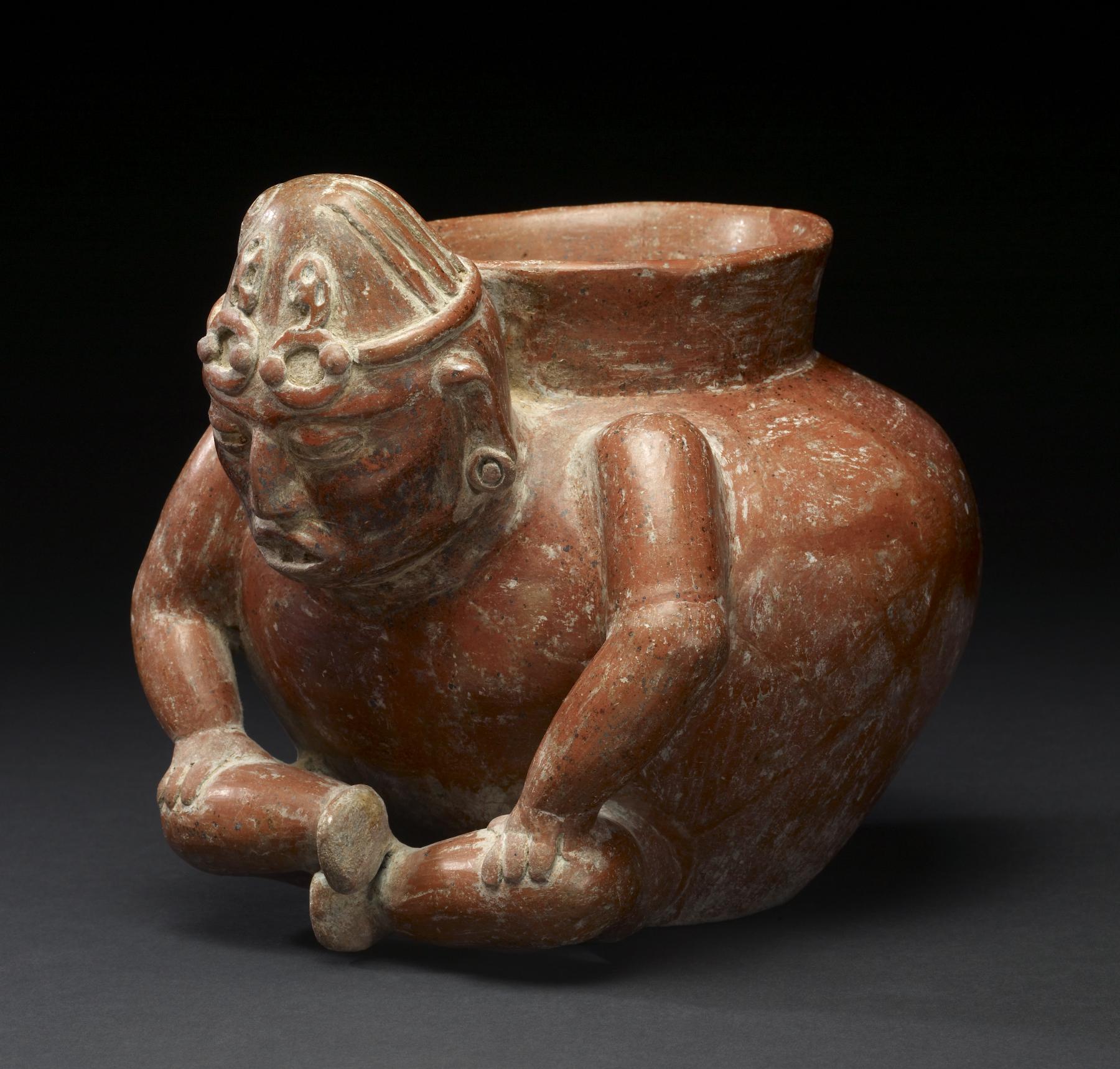 Image for Seated Male Effigy Vessel