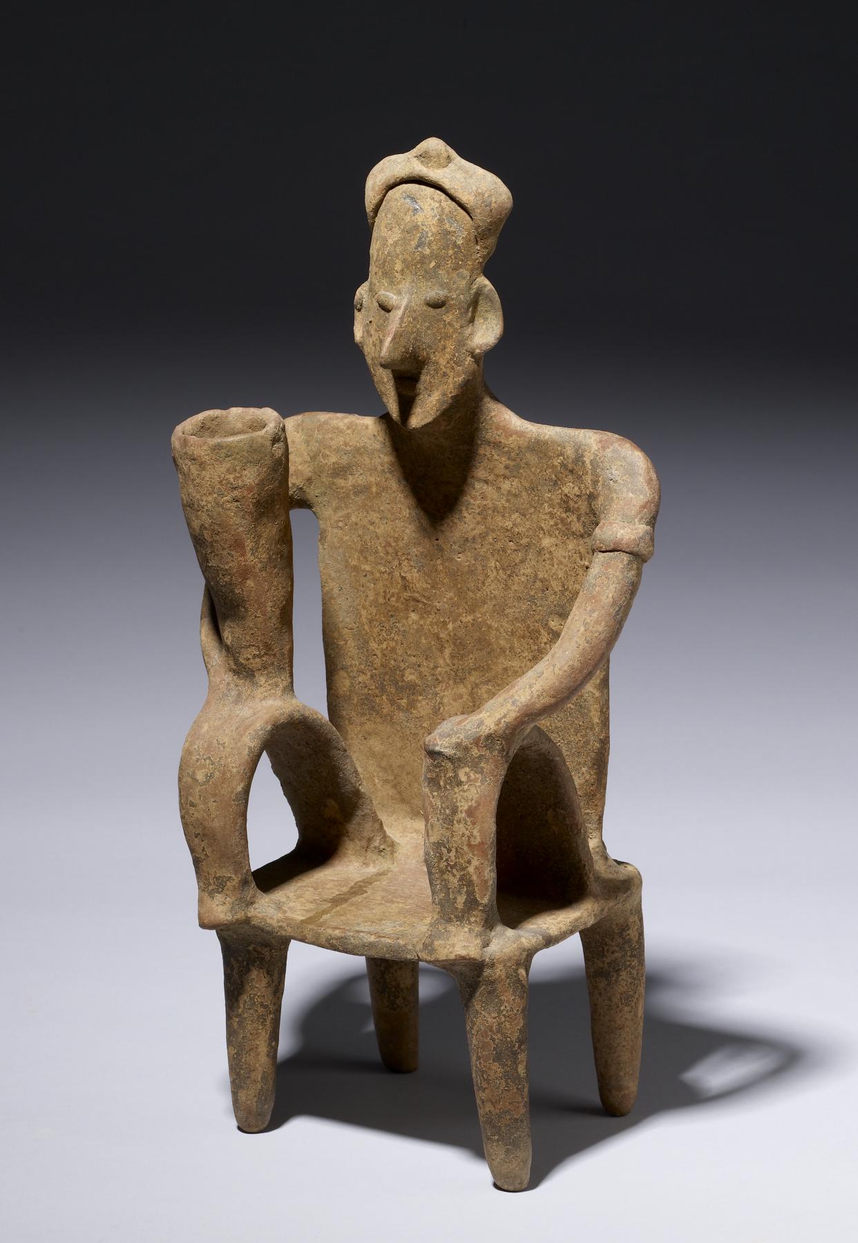 Image for Seated Male Figure with Tall Vessel
