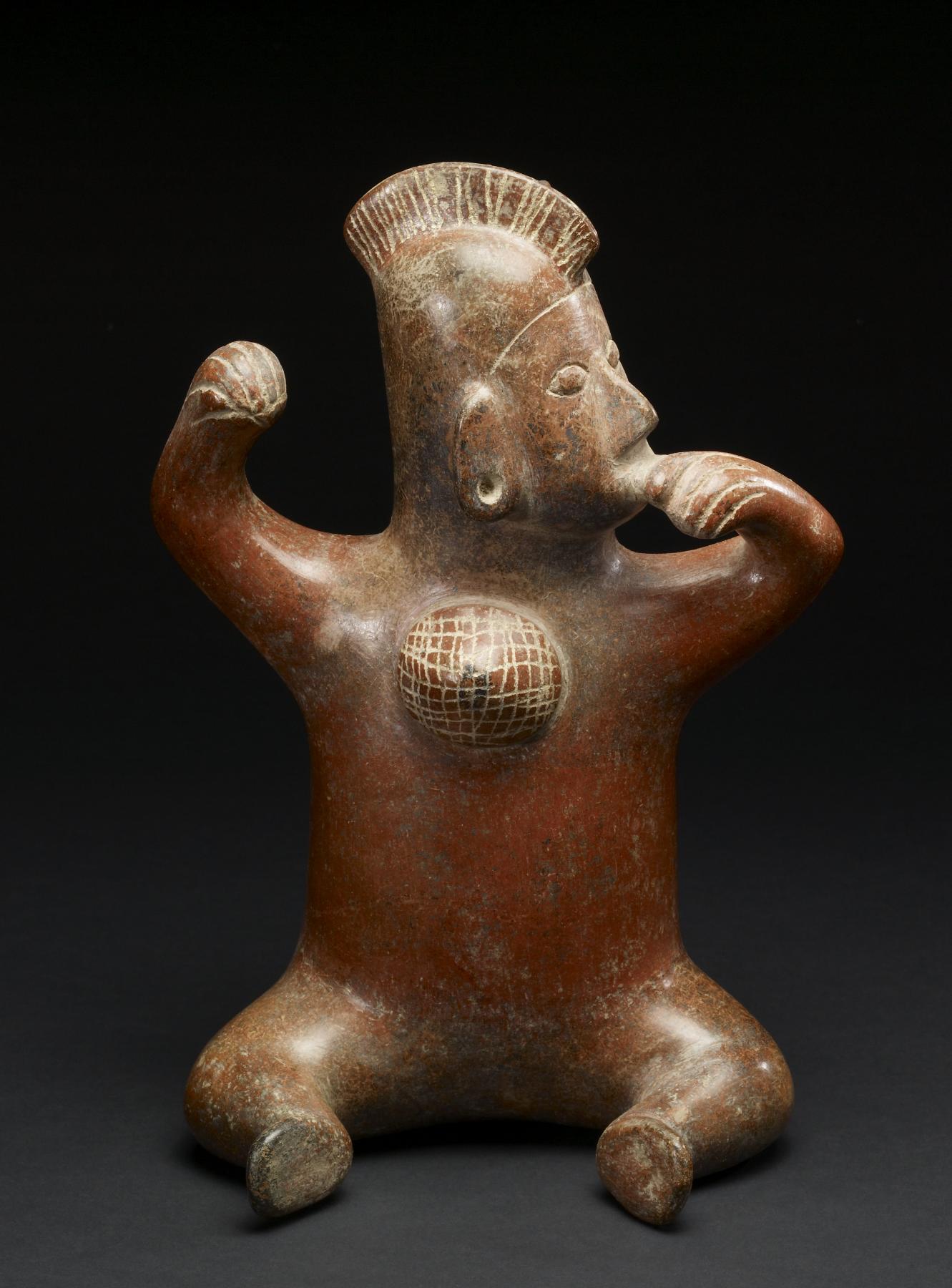 Image for Vessel in the form of a seated man