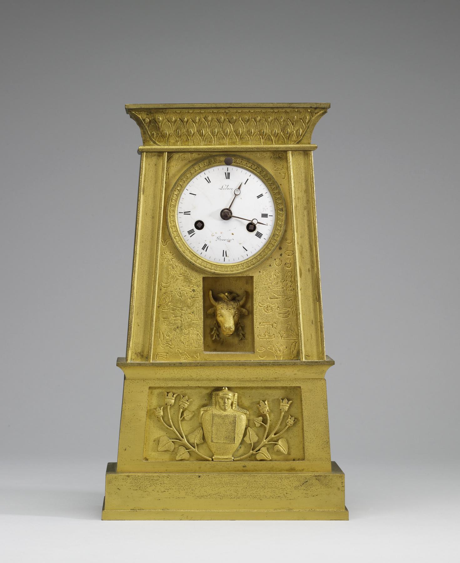 Image for Ormolu Clock in the Form of an Egyptian Pylon