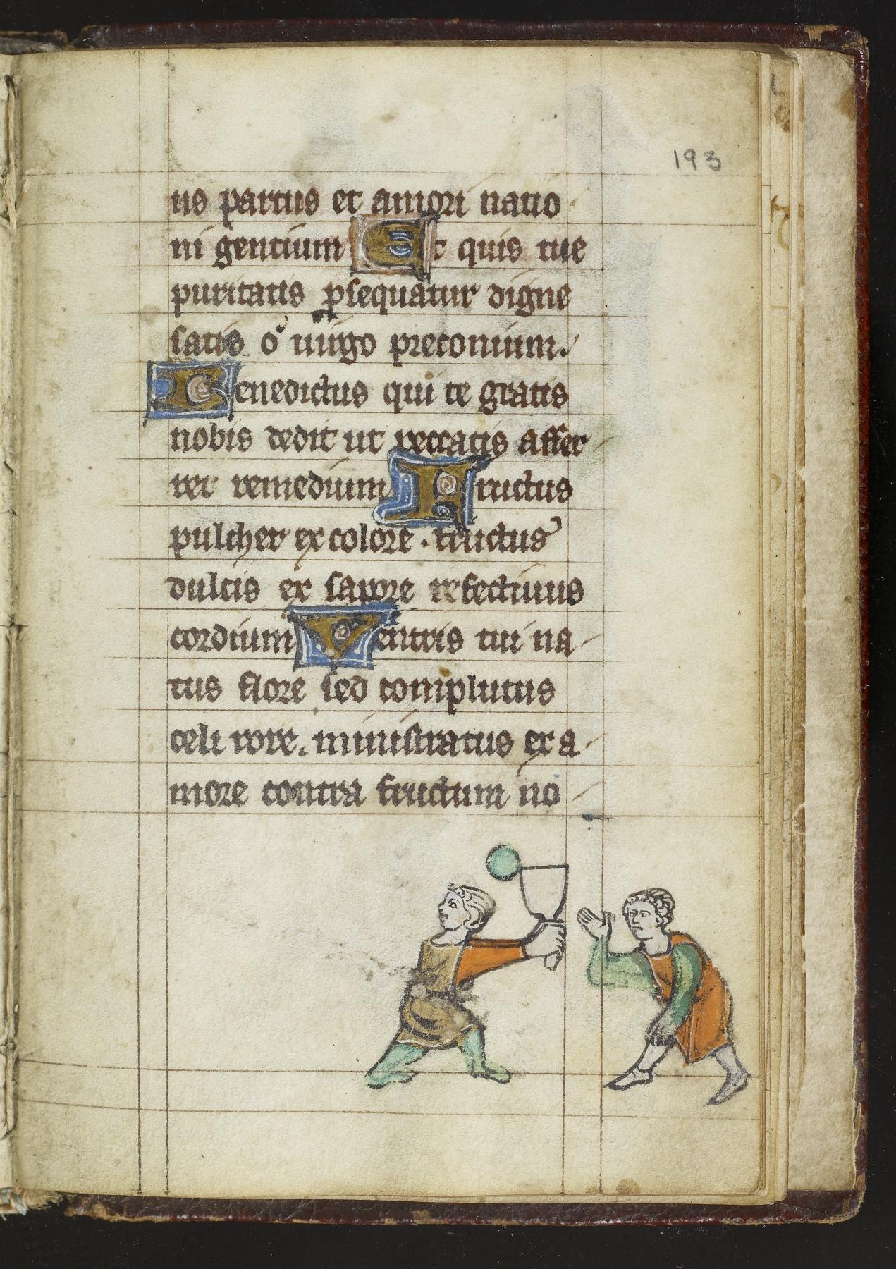 Image for Leaf from a Book of Hours: Men Playing Tennis