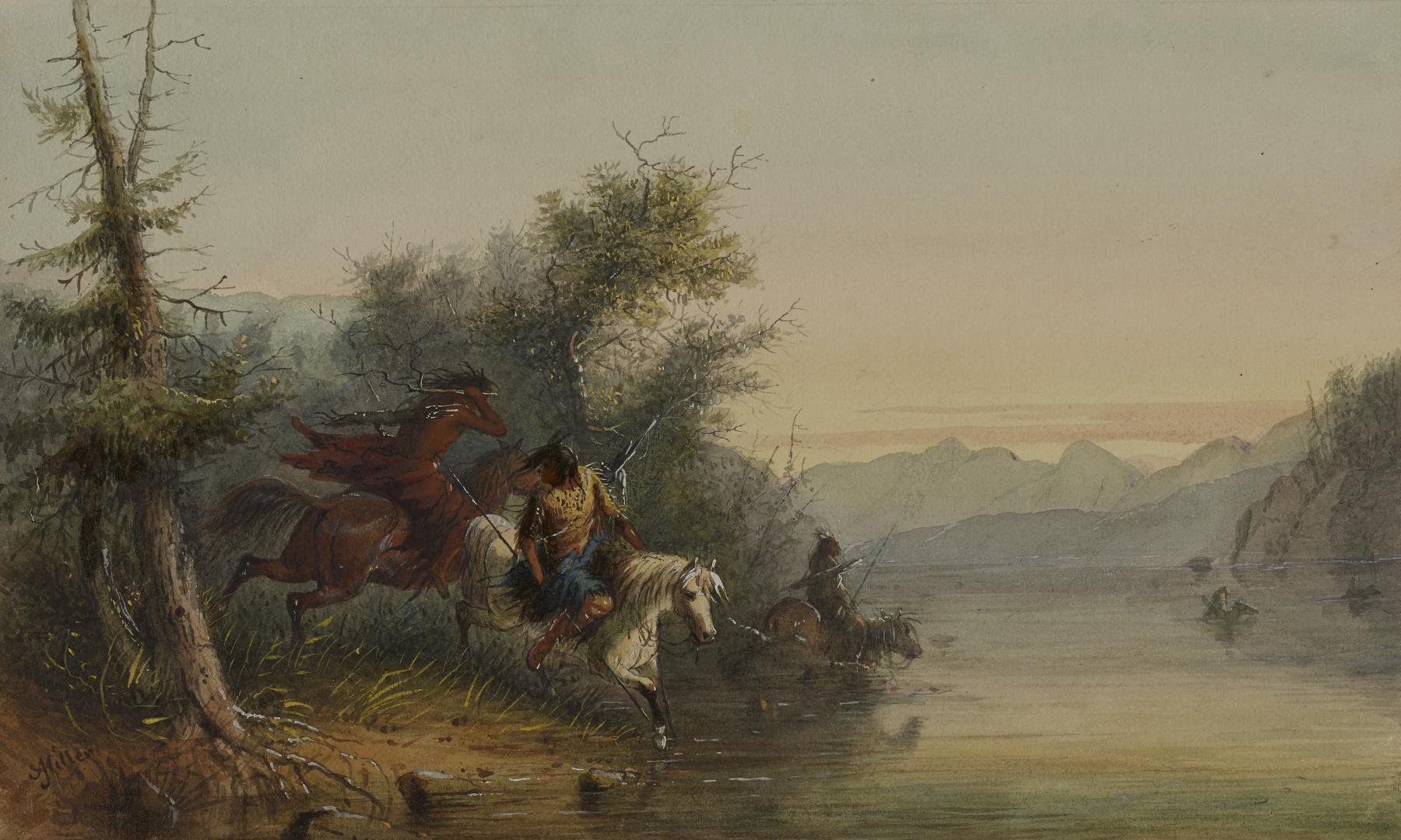 Image for Snake Indians: Fording a River