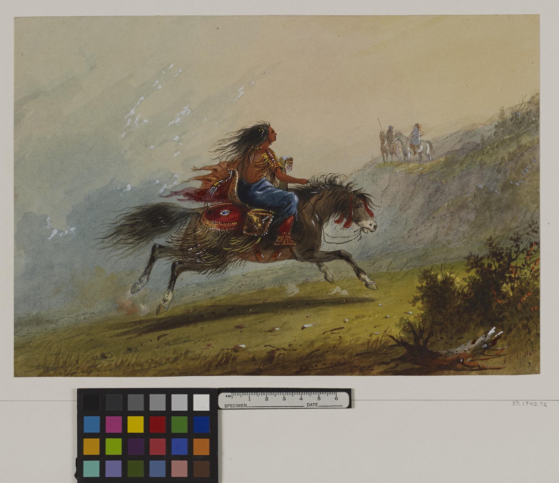Image for An Indian Girl (Sioux) on Horseback