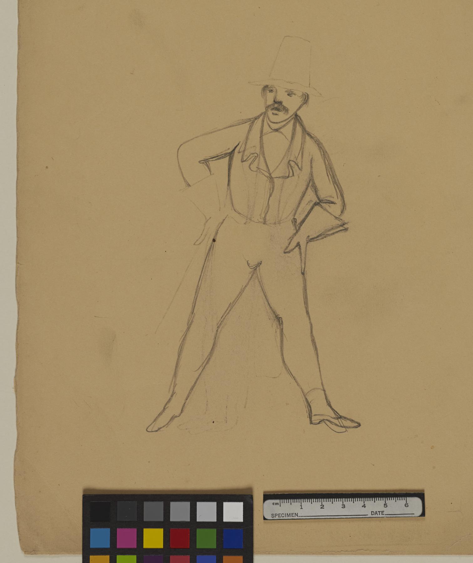 Image for Untitled: Sketch for Françoise Ravel as Starchington [Verso: a Related Sketch]