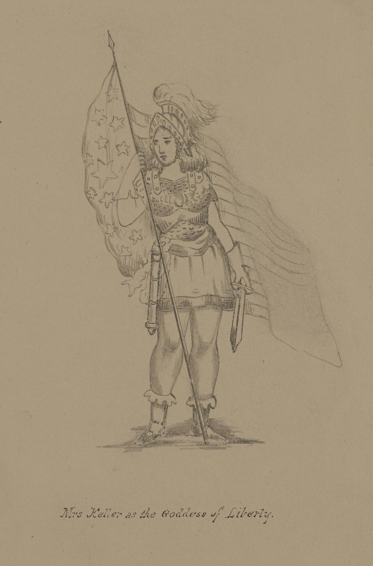 Image for Mrs. Keller as the Goddess of Liberty