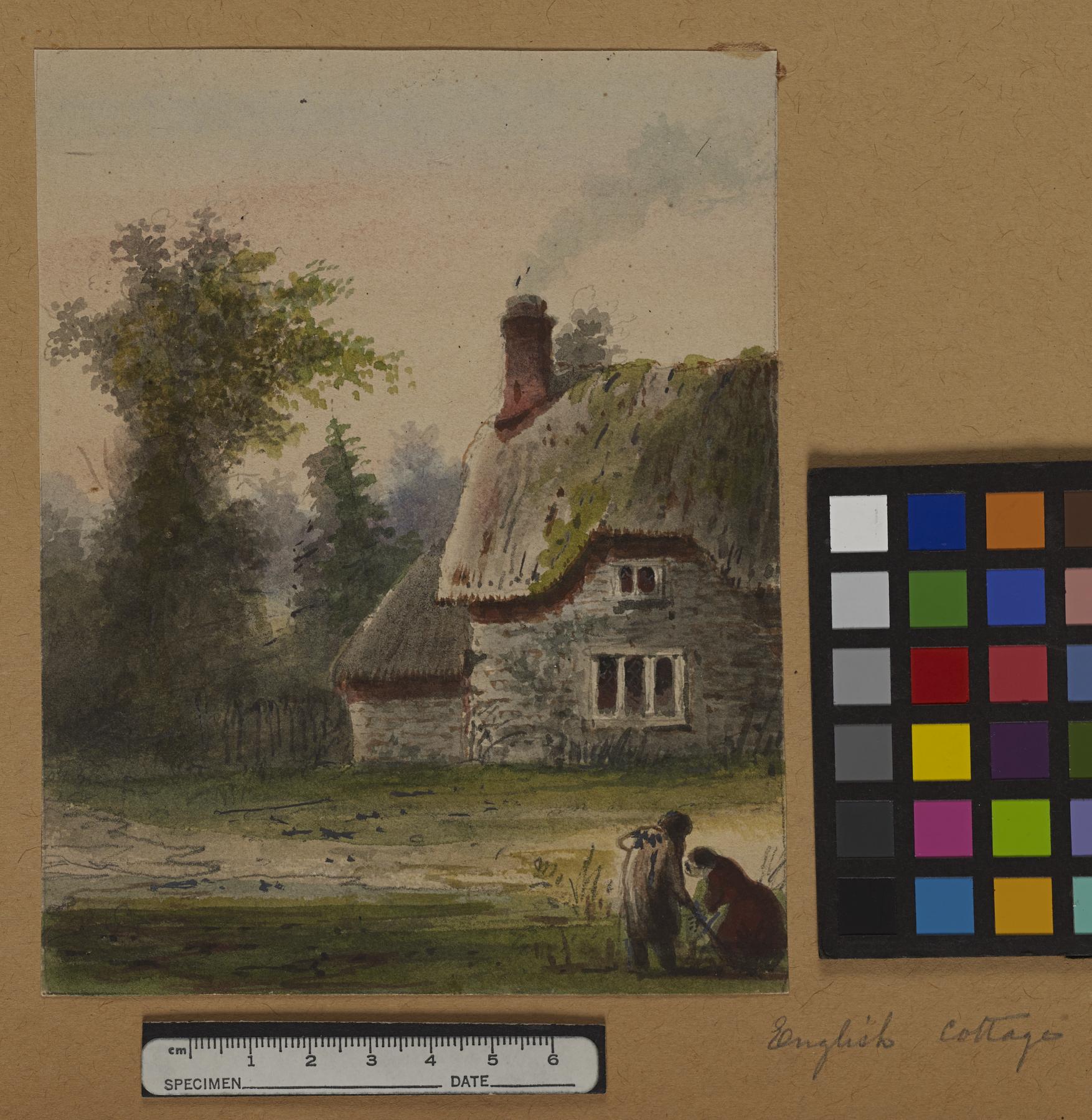 Image for Two Figures Outside a Cottage