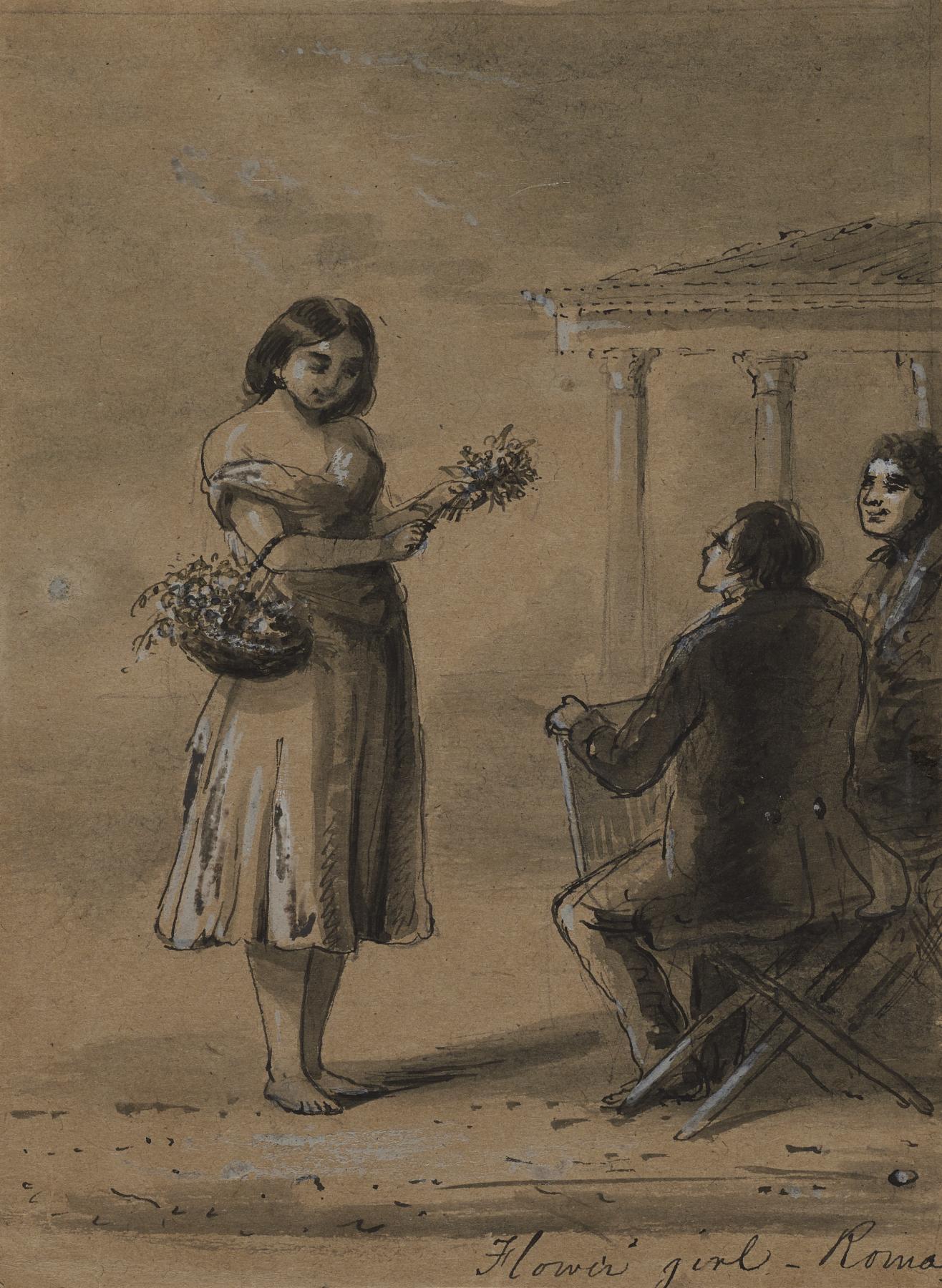 Image for Girl Selling Flowers