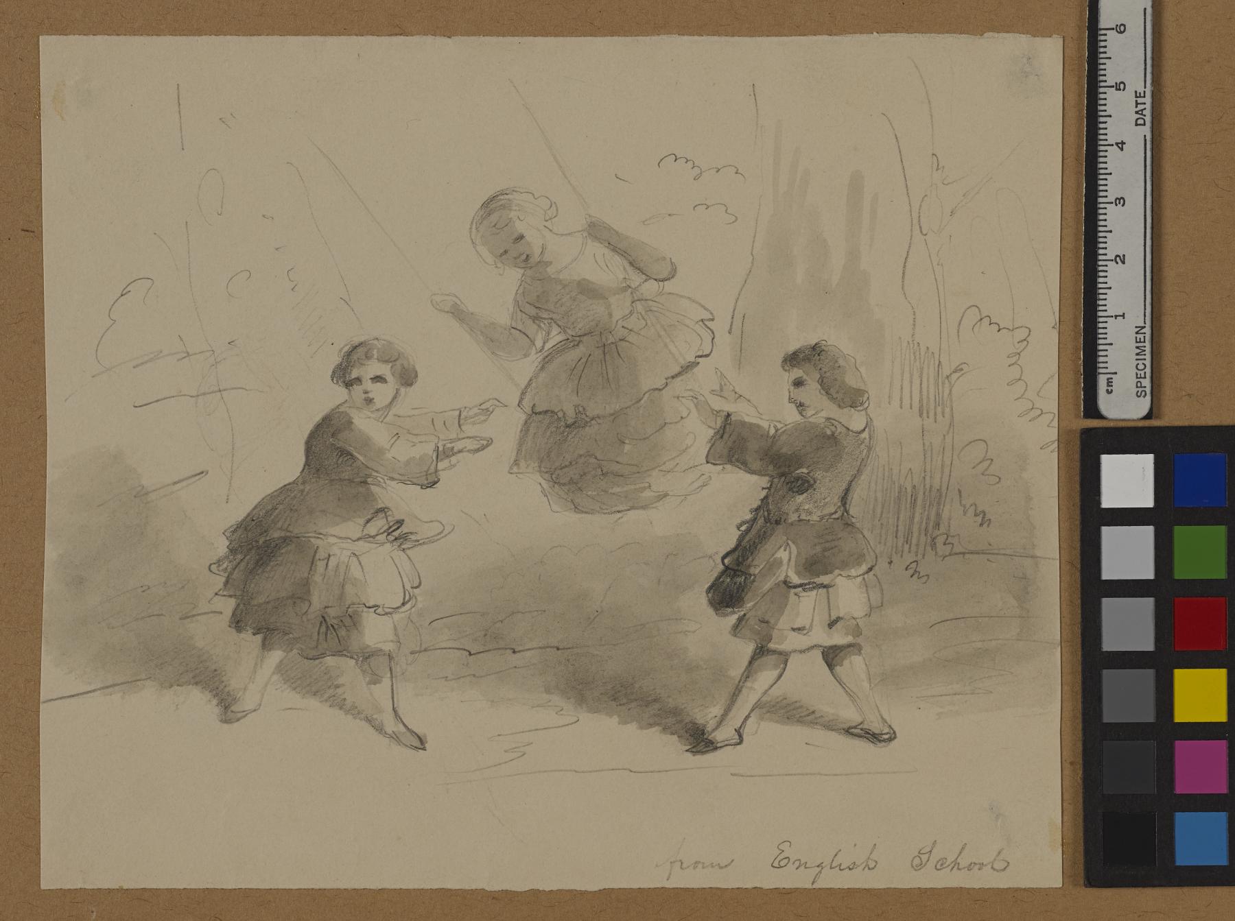Image for Three Children Playing with a Swing