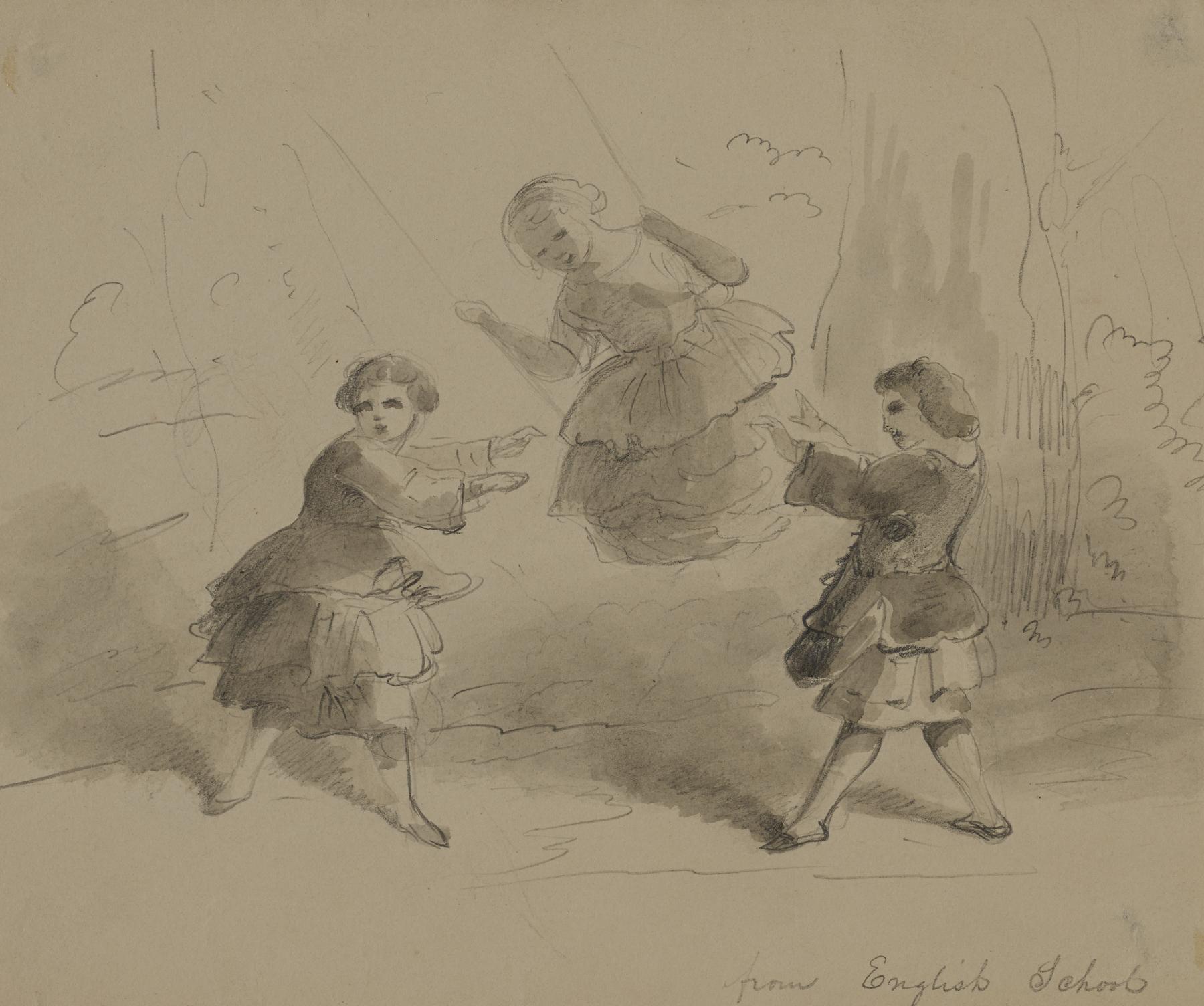 Image for Three Children Playing with a Swing