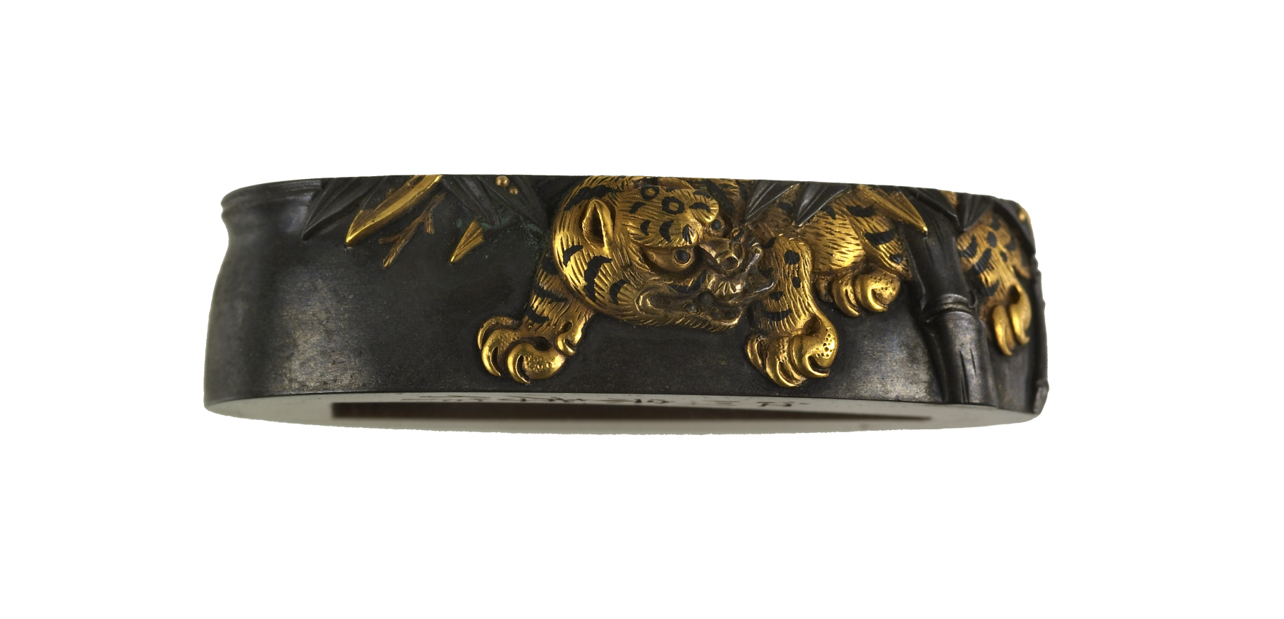 Image for Fuchi with Tiger and Bamboo