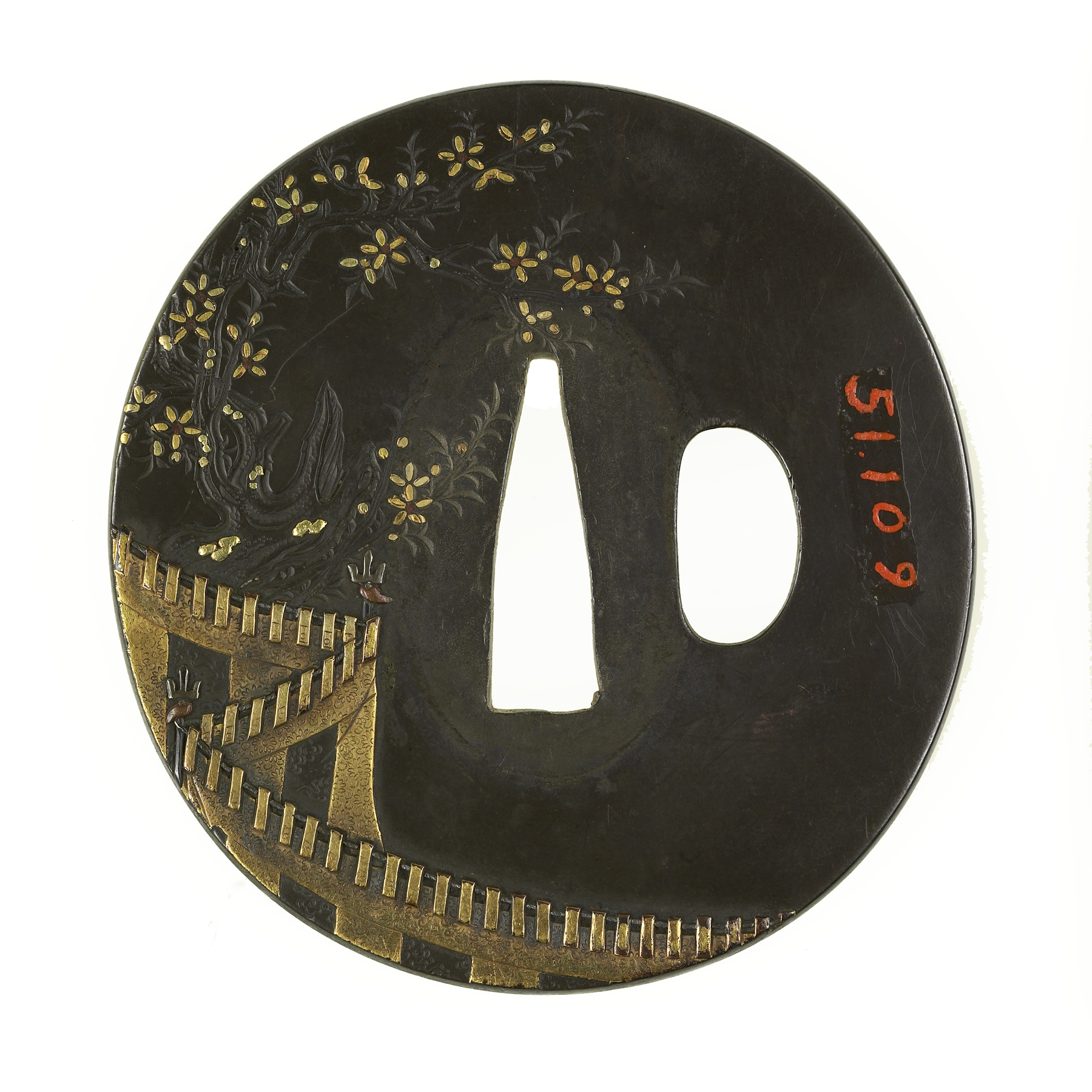 Image for Tsuba with the Elegant Gathering in a Peach Orchard