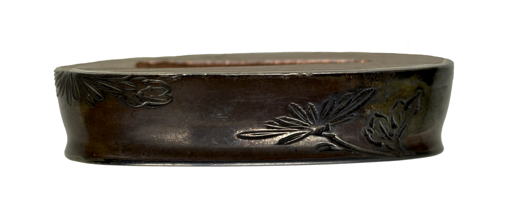 Image for Fuchi with Chrysanthemums and Butterfly
