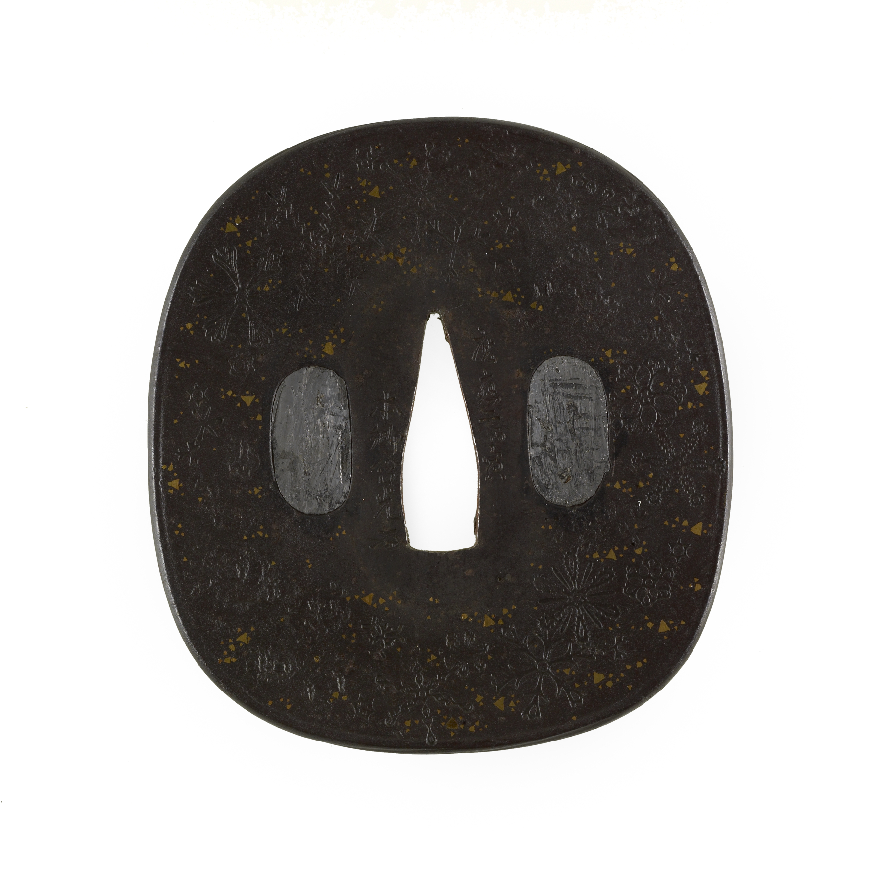 Image for Tsuba with Snowflakes and Poem