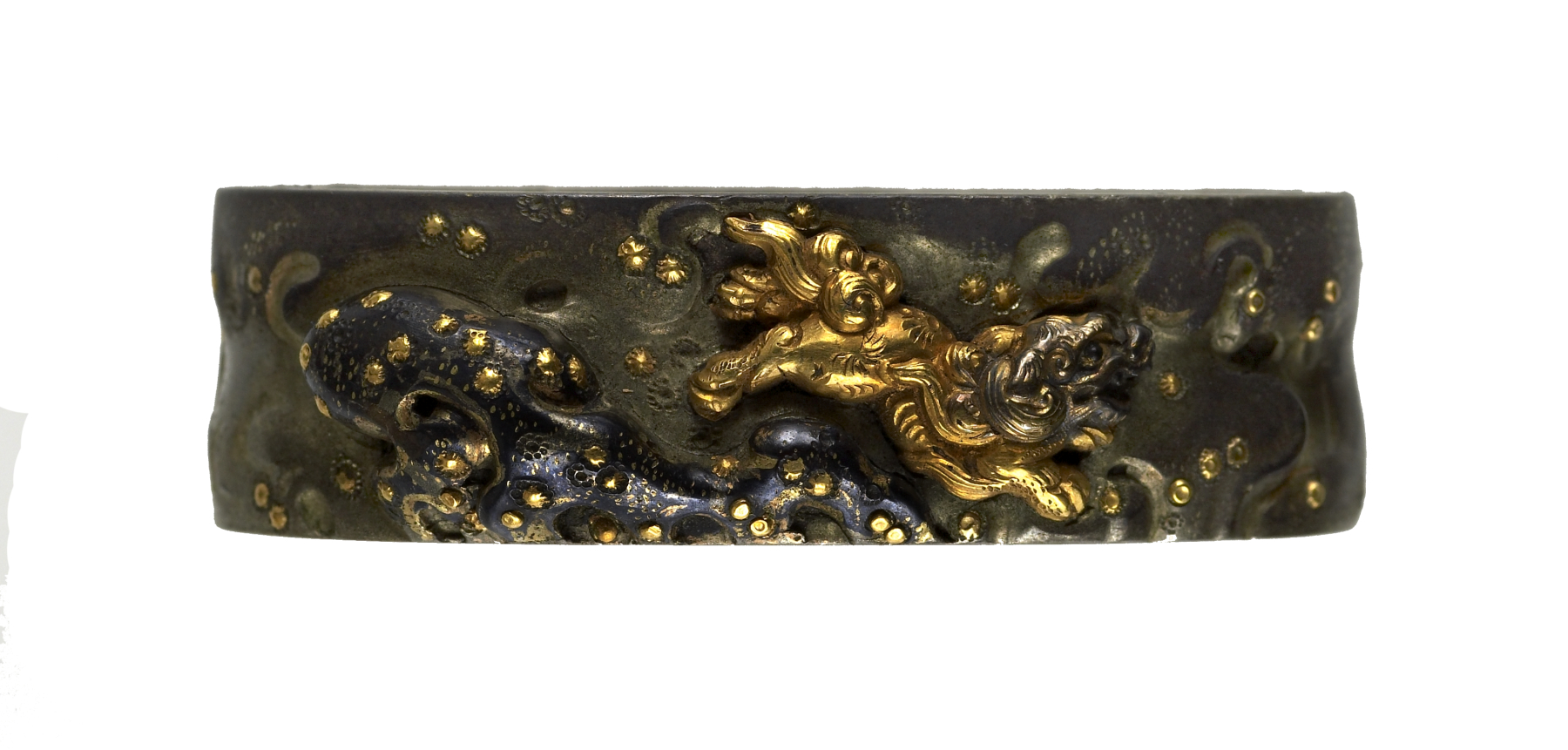 Image for Fuchi with Chinese-style Lion and Rock