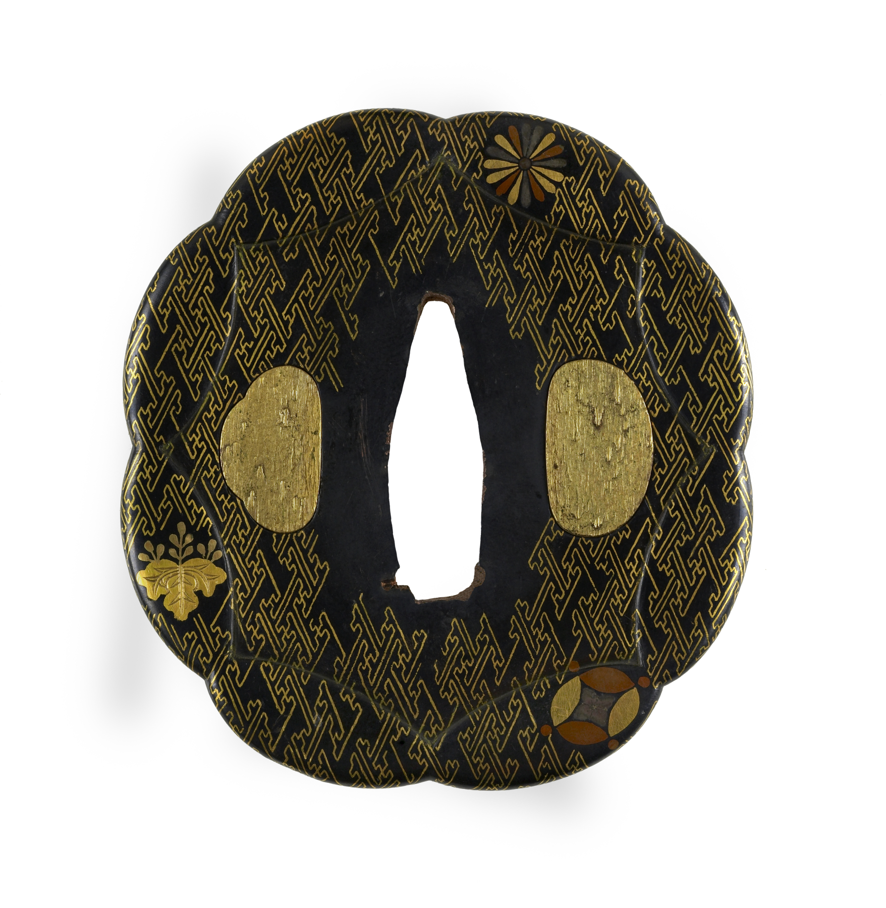 Image for Tsuba with Thunderbolt Pattern