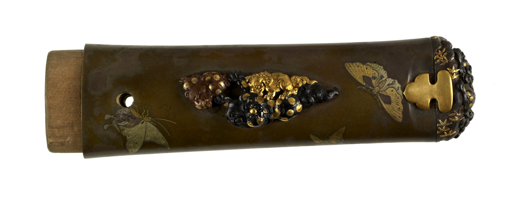 Image for Tsuka with Chinese-style Lions and Butterflies