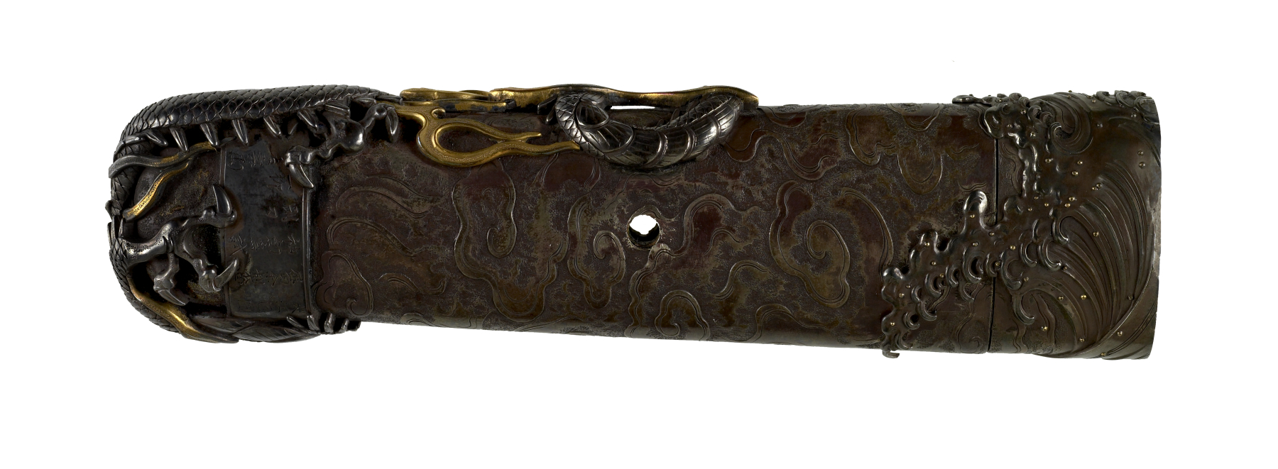 Image for Tsuka with Dragon, Clouds, and Waves