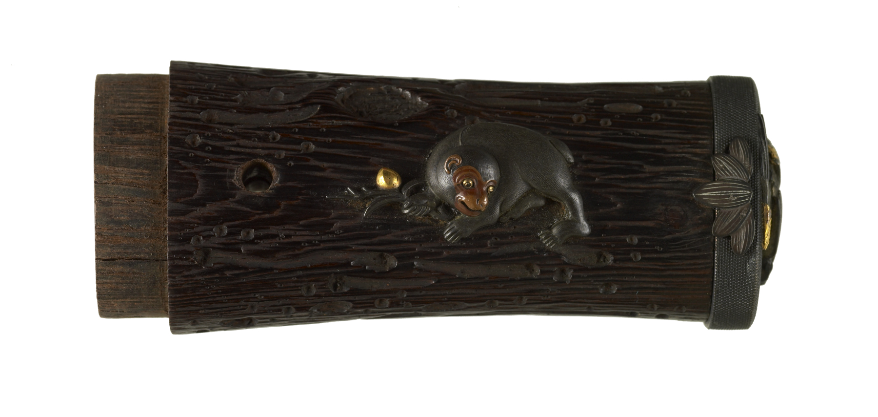 Image for Tsuka in the Shape of a Branch with Monkeys and Eagle