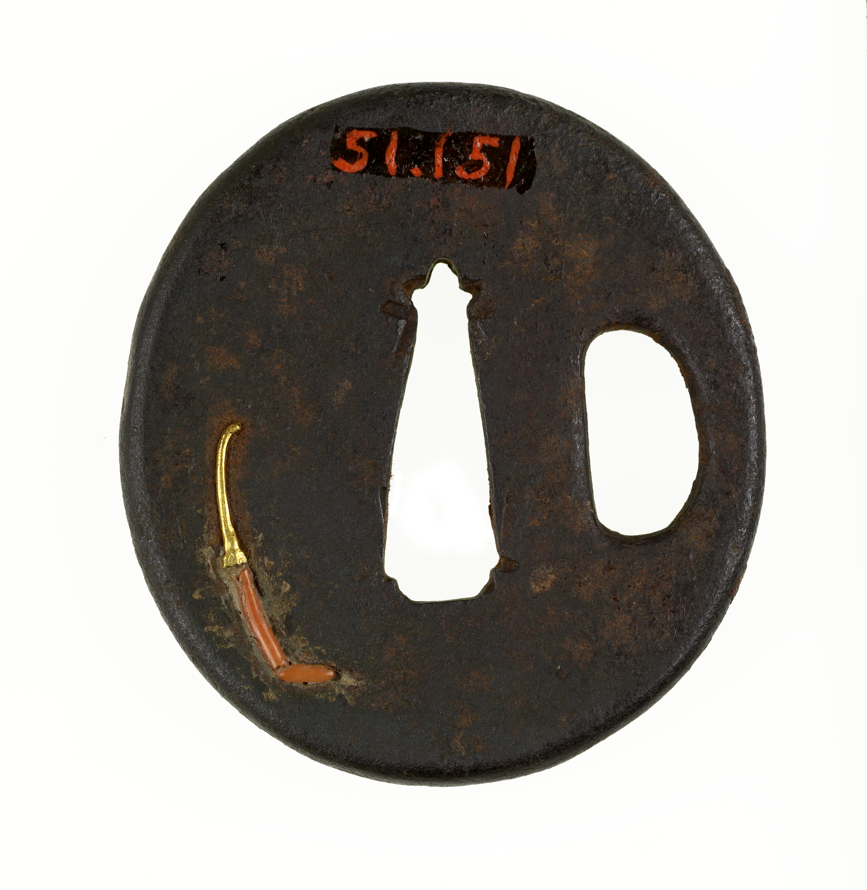 Image for Tsuba with a Rat and a Chinese Hot Pepper