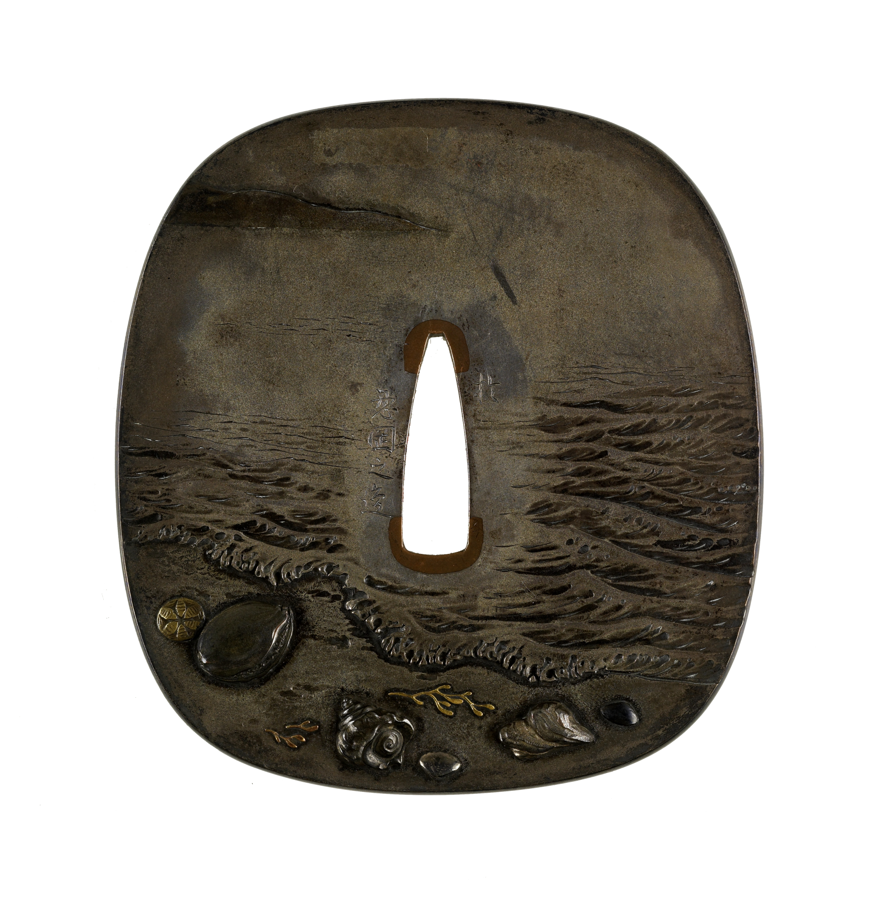 Image for Tsuba witha Scene of Whale Hunting