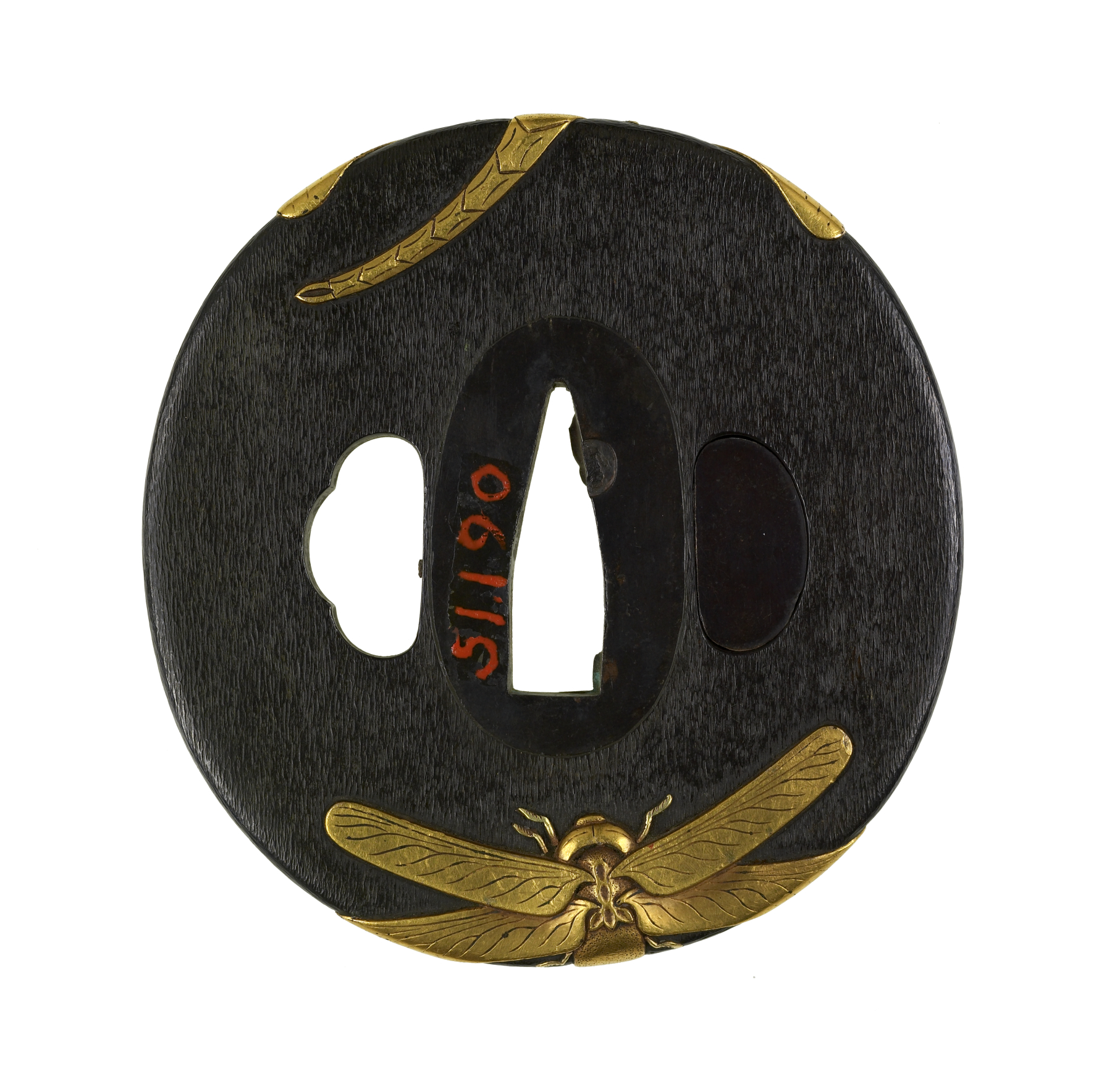Image for Tsuba with Two Dragonflies