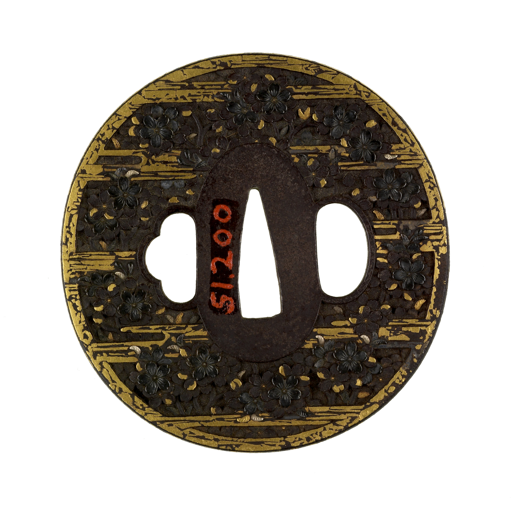 Image for Tsuba with Cherry Blossoms in Mist