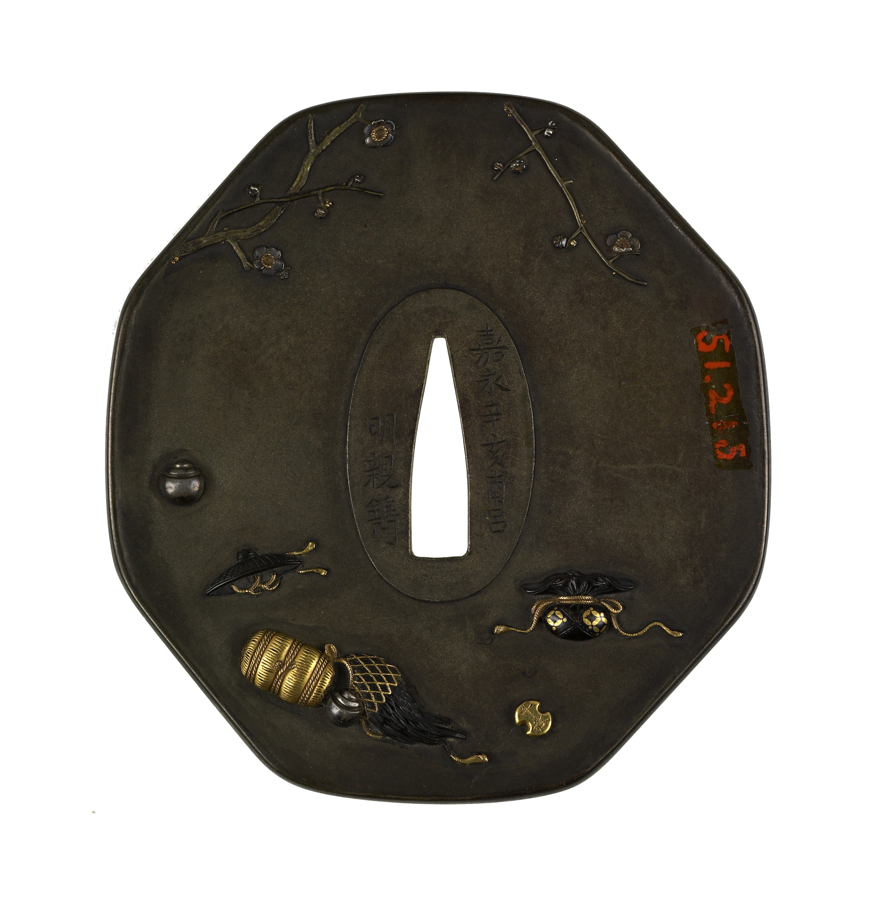 Image for Tsuba with the Treasures of the Seven Gods of Good Fortune