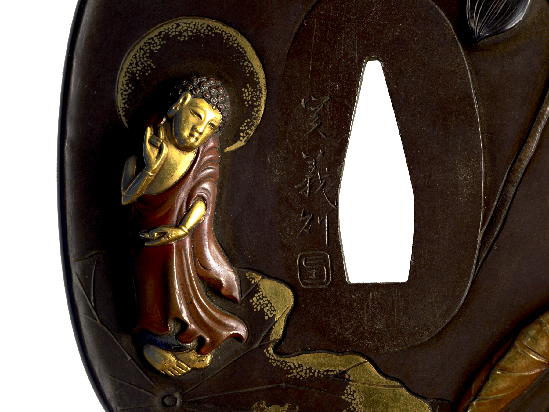 Image for Tsuba with Amida Buddha on a Lotus Leaf